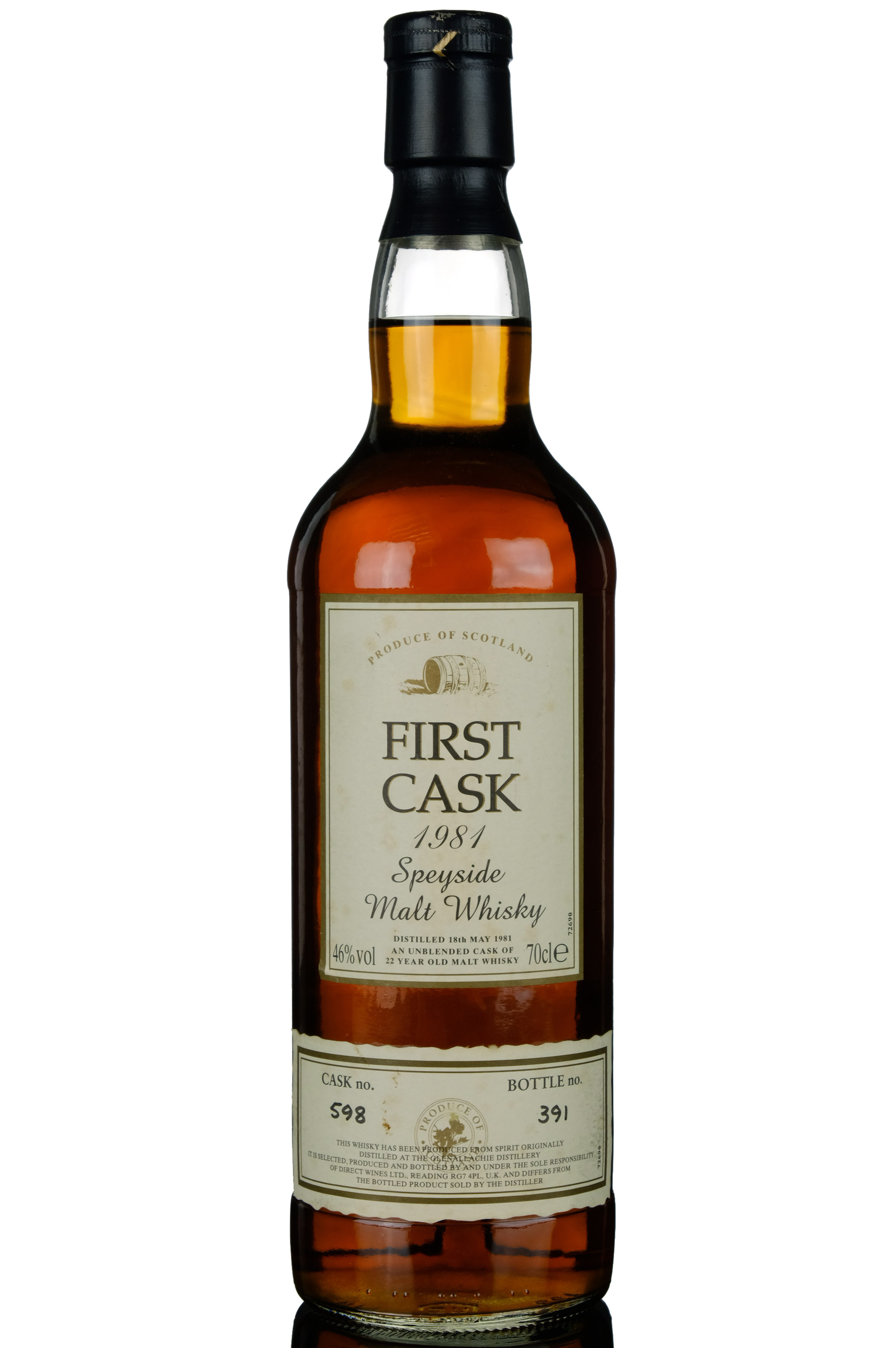 Glenallachie 1981 - 22 Year Old - First Cask - Single Cask 598