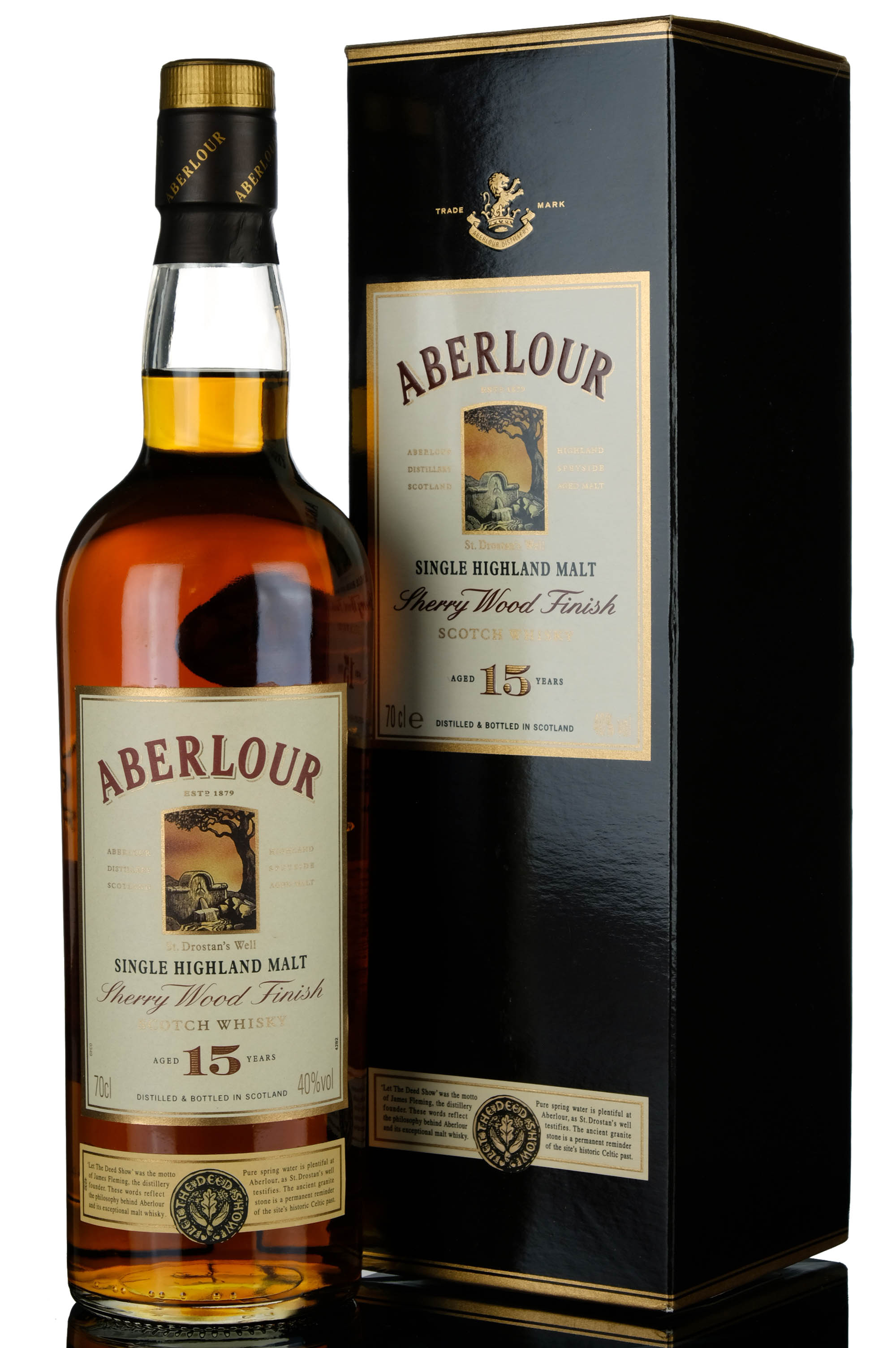 Aberlour Sherry Wood Finish 15 Year Old, Bourbon & Sherry Cask, 2006, 40% whisky bottle