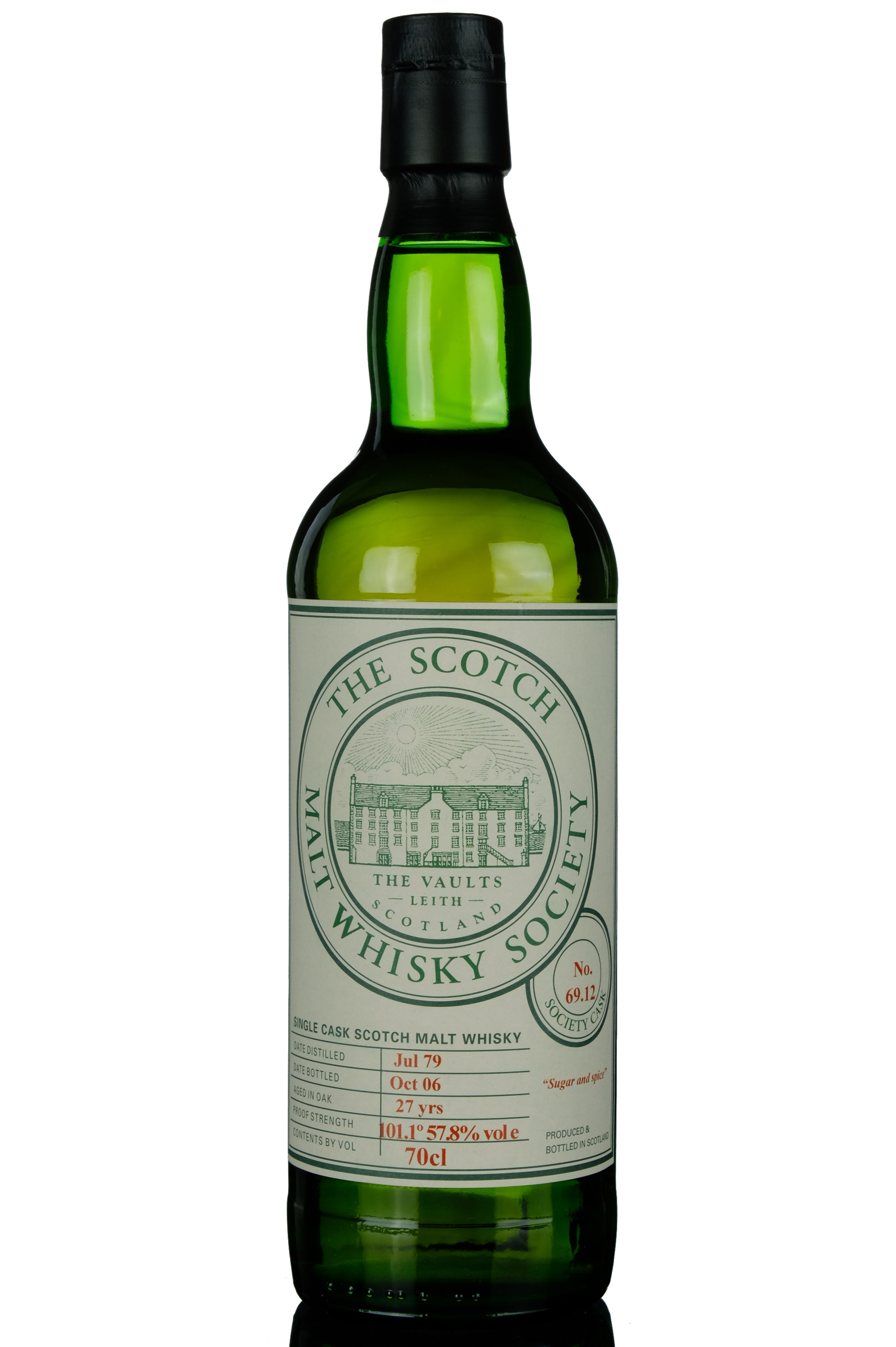 Glen Albyn Sugar & Spice 27 Year Old, Cask #69.12, 1979, The Scotch Malt Whisky Society, 57.8% whisky bottle