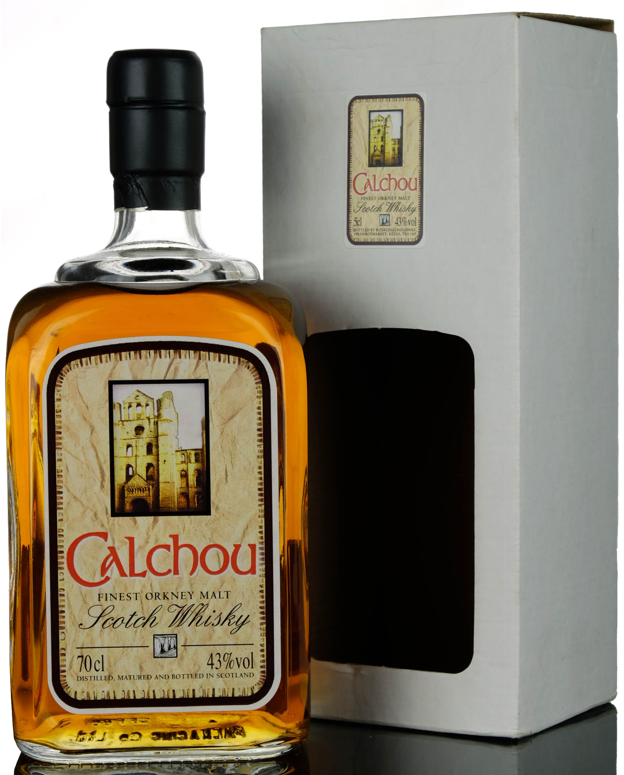 Calchou Finest Orkney Malt, Roxburgh Holdings, 43% whisky bottle