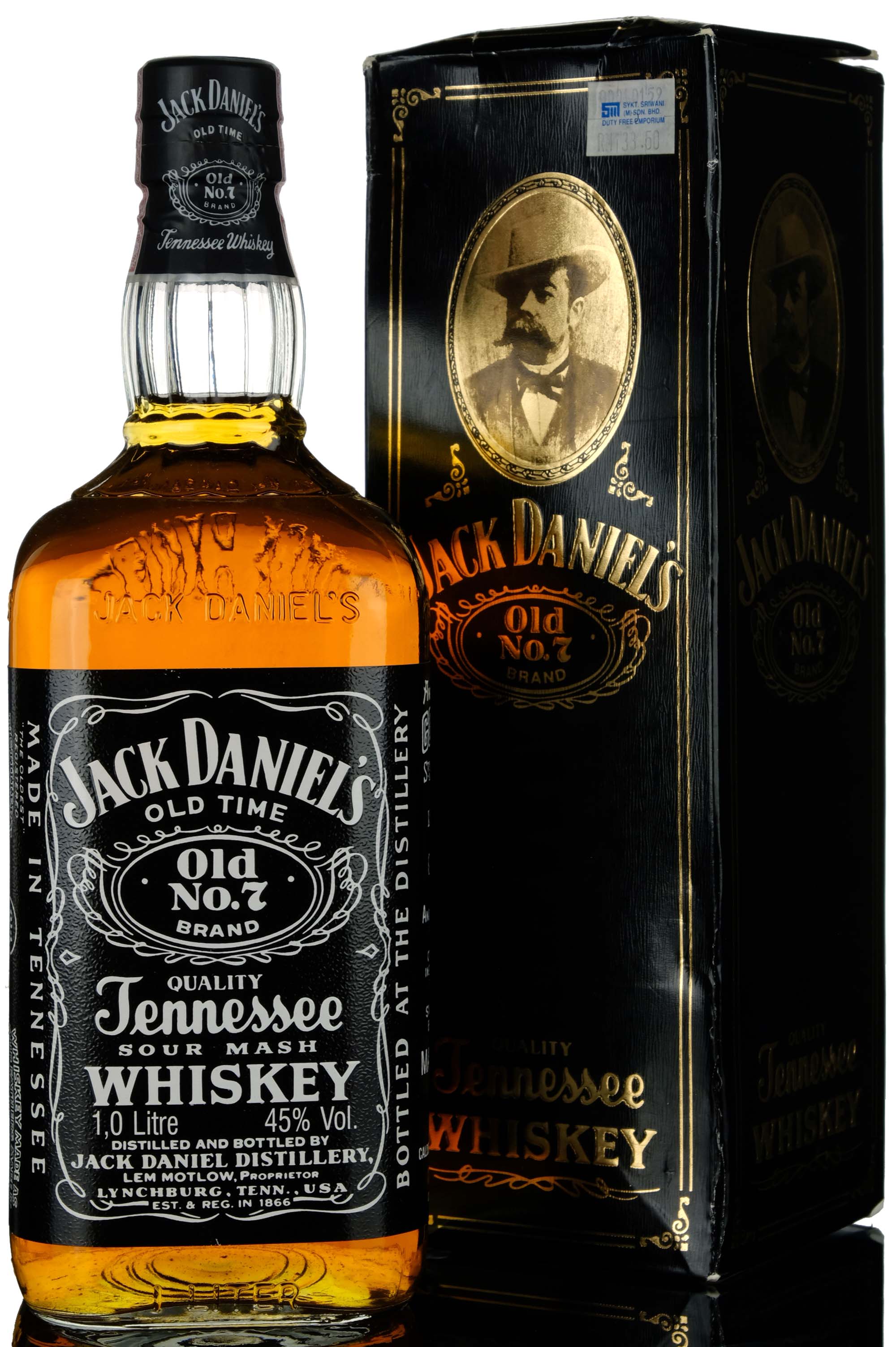 Jack Daniels Old No.7 Brand - 1980s - 1 Litre