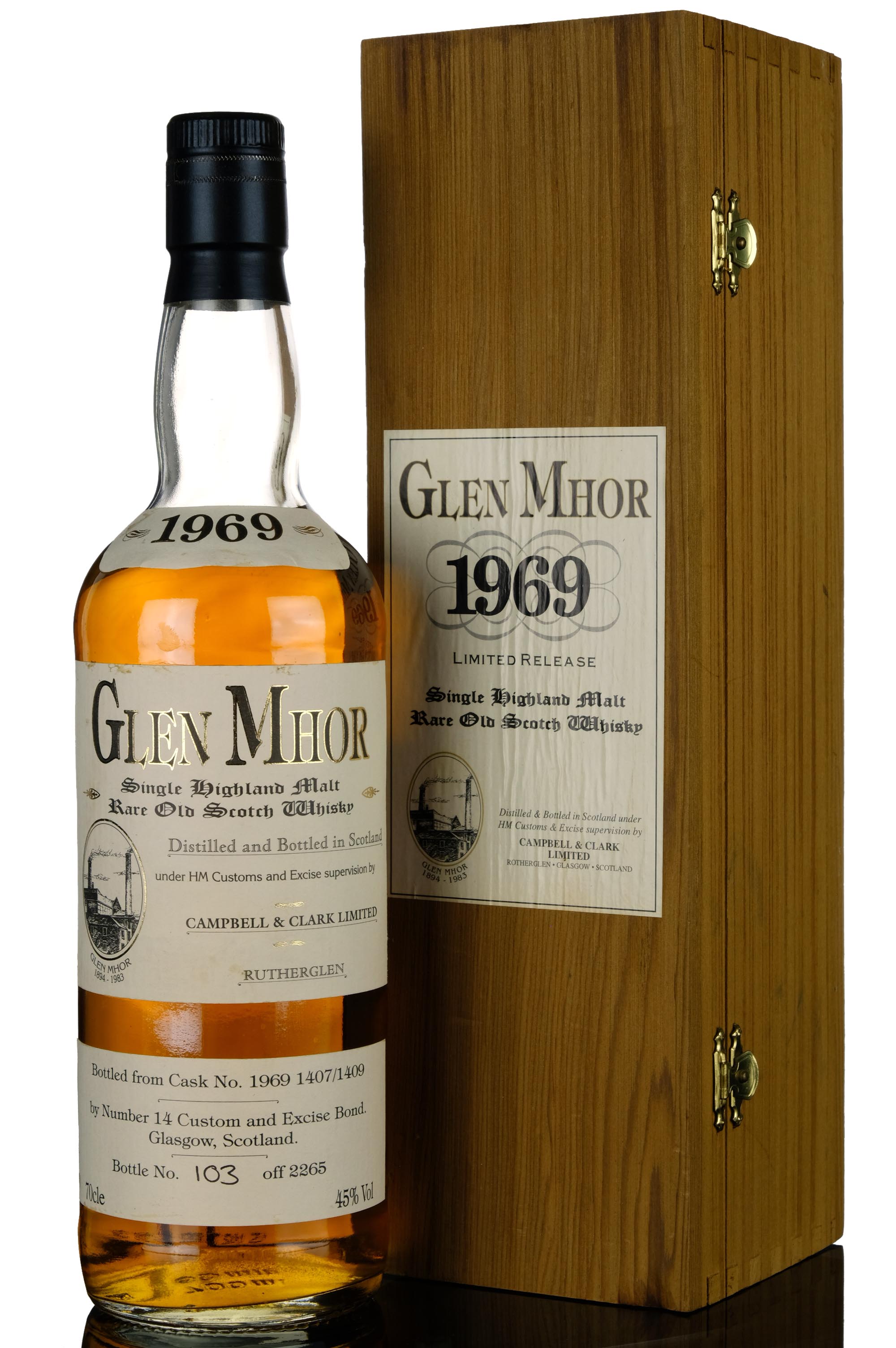Glen Mhor 1969 - Campbell & Clark - Casks 1407/1409