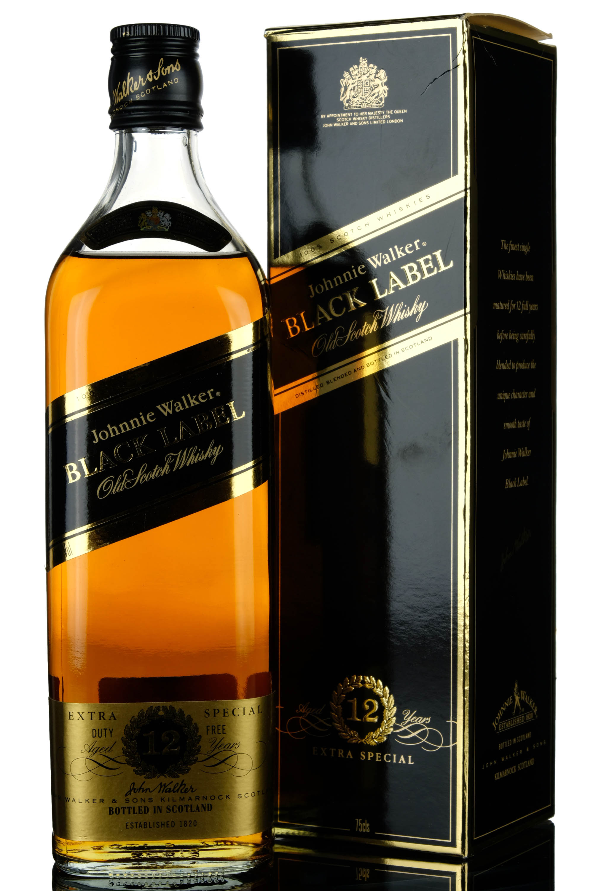 Johnnie Walker 12 Year Old - Black Label - Extra Special - 1980s