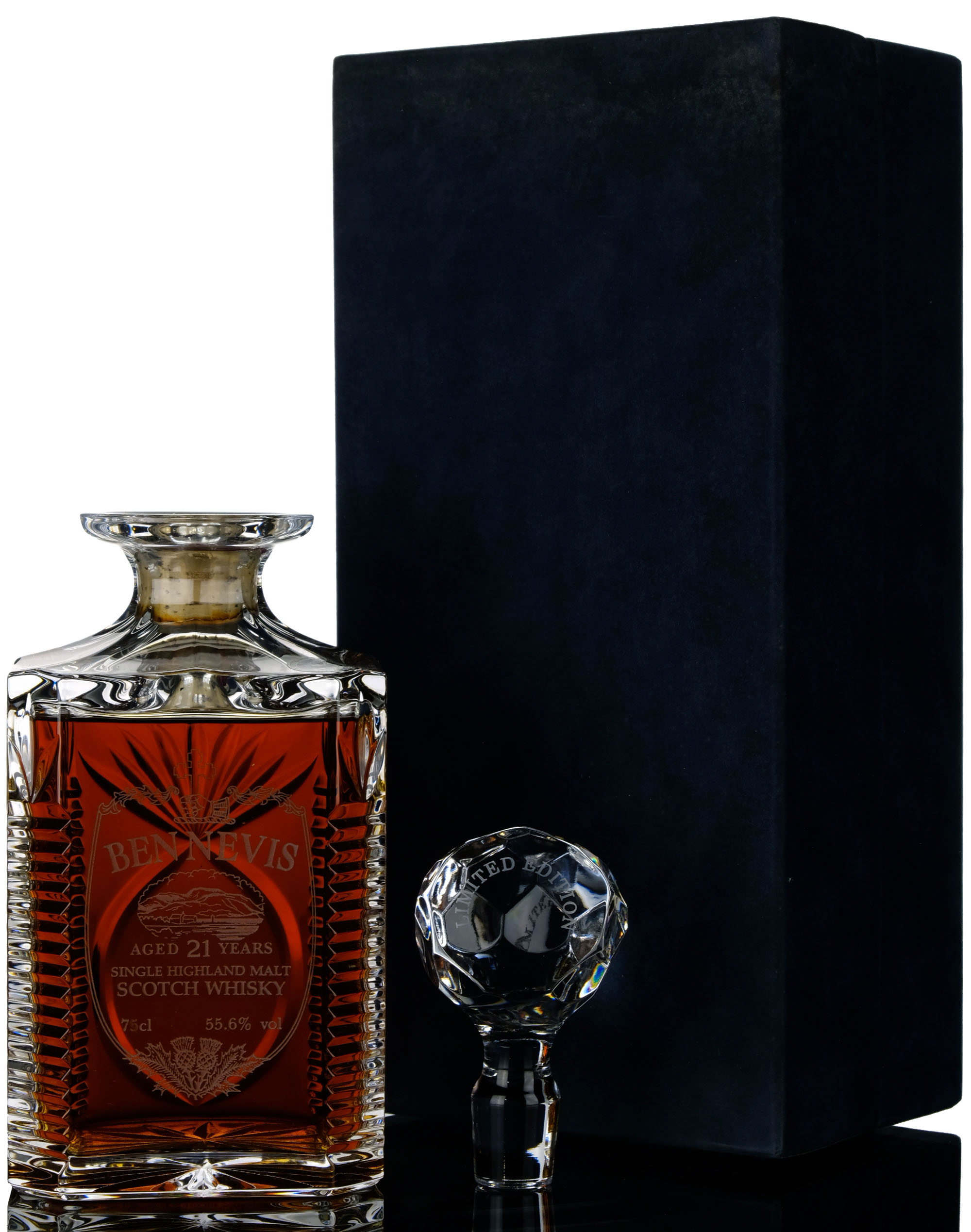 Ben Nevis 19721993 21 Single Cask Glencairn Crystal Decanter