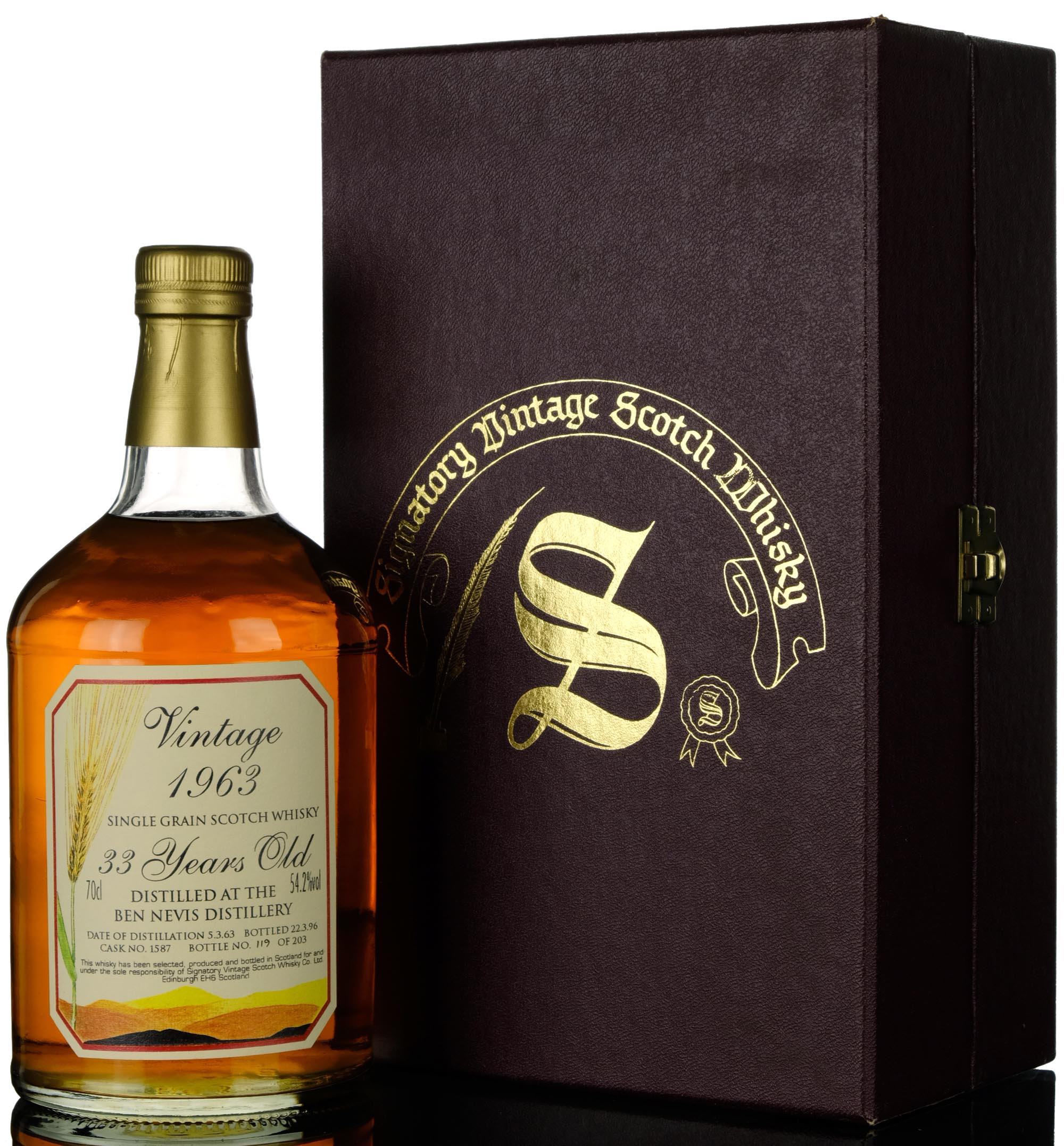 Ben Nevis 19631996 33 Signatory Vintage Single Cask 1587