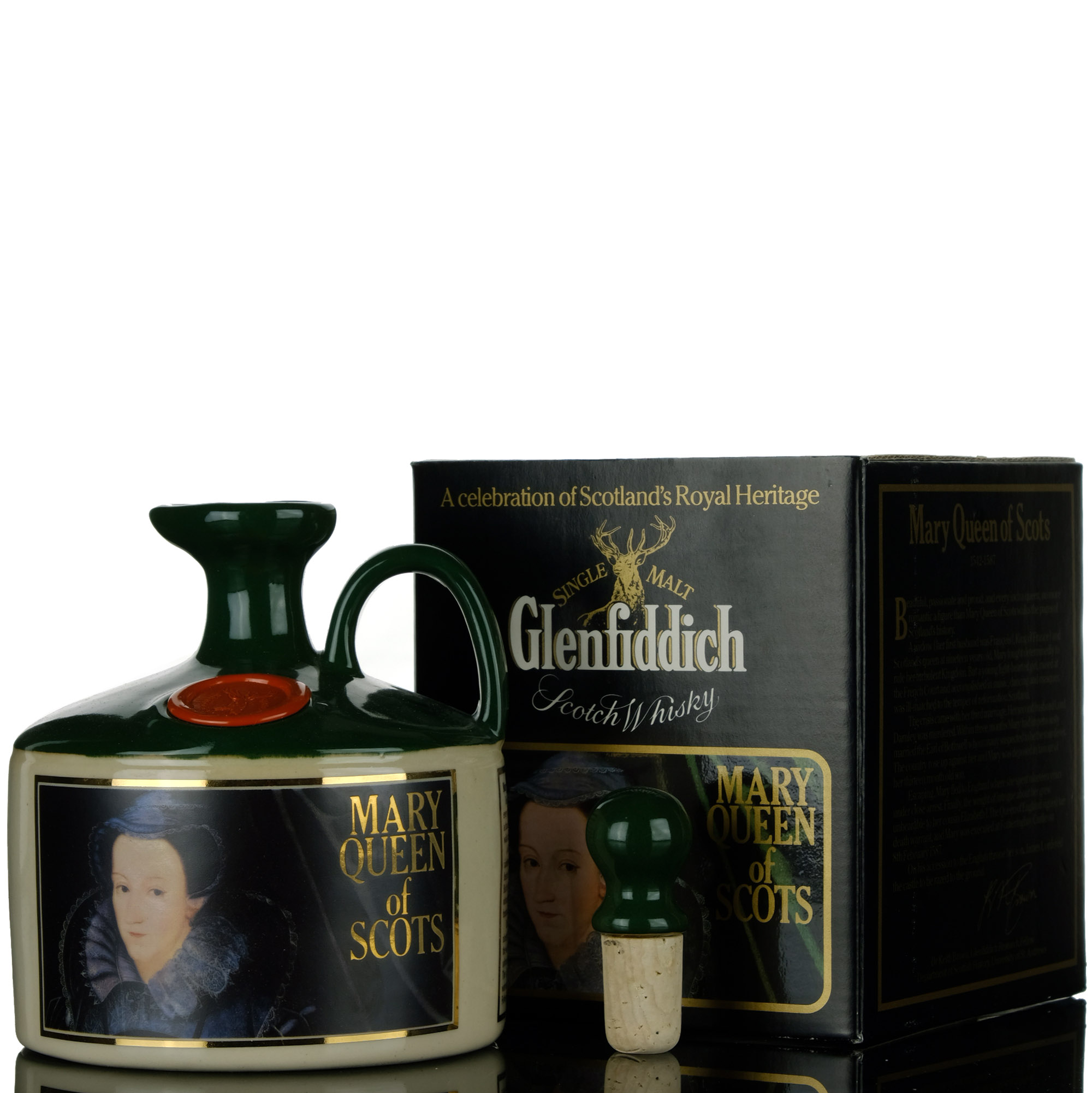 Glenfiddich Scotlands Royal Heritage Collection Full Ceramic Decanters