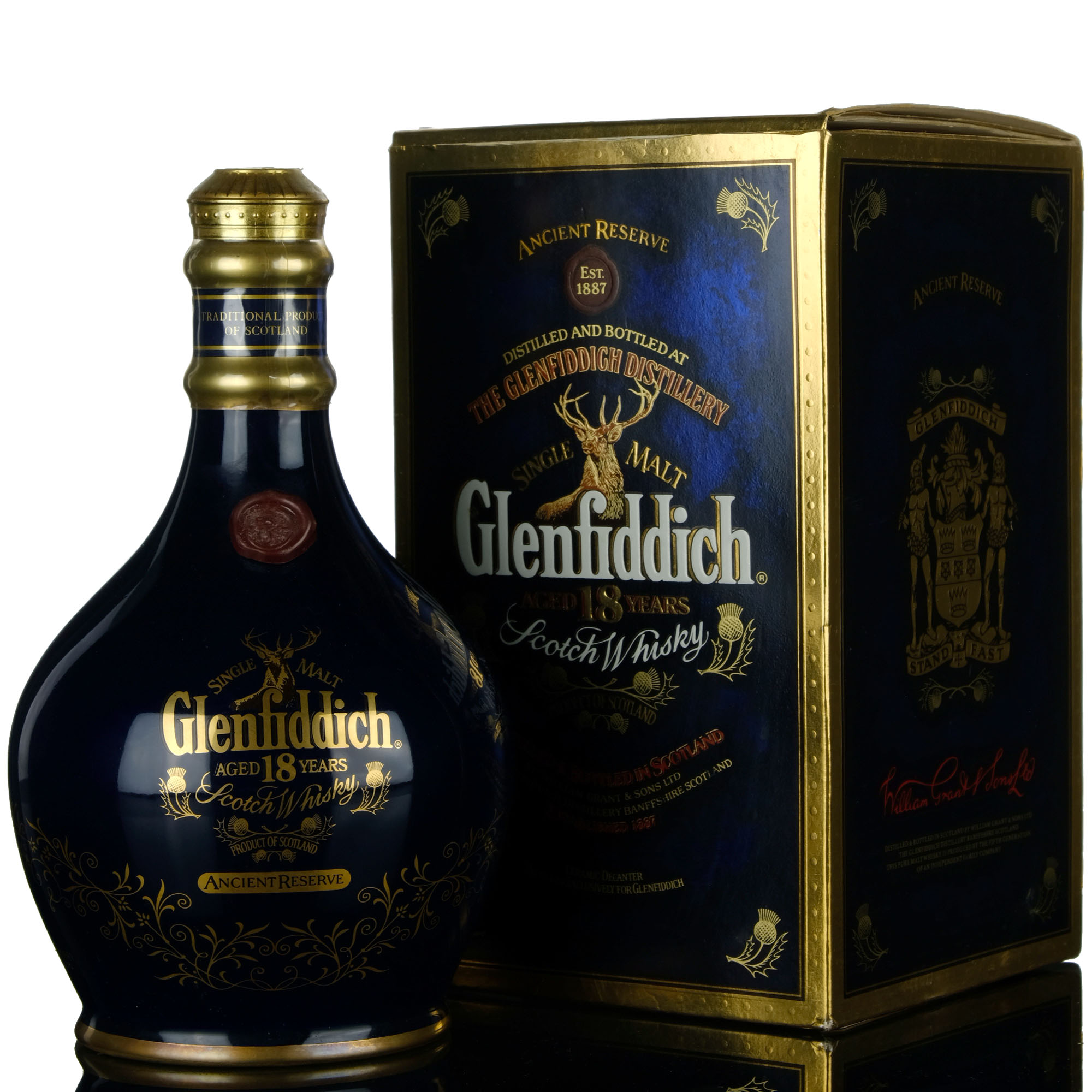 Glenfiddich Ancient Reserve 18 Year Old, Oak Cask, 43%, 70cl whisky bottle