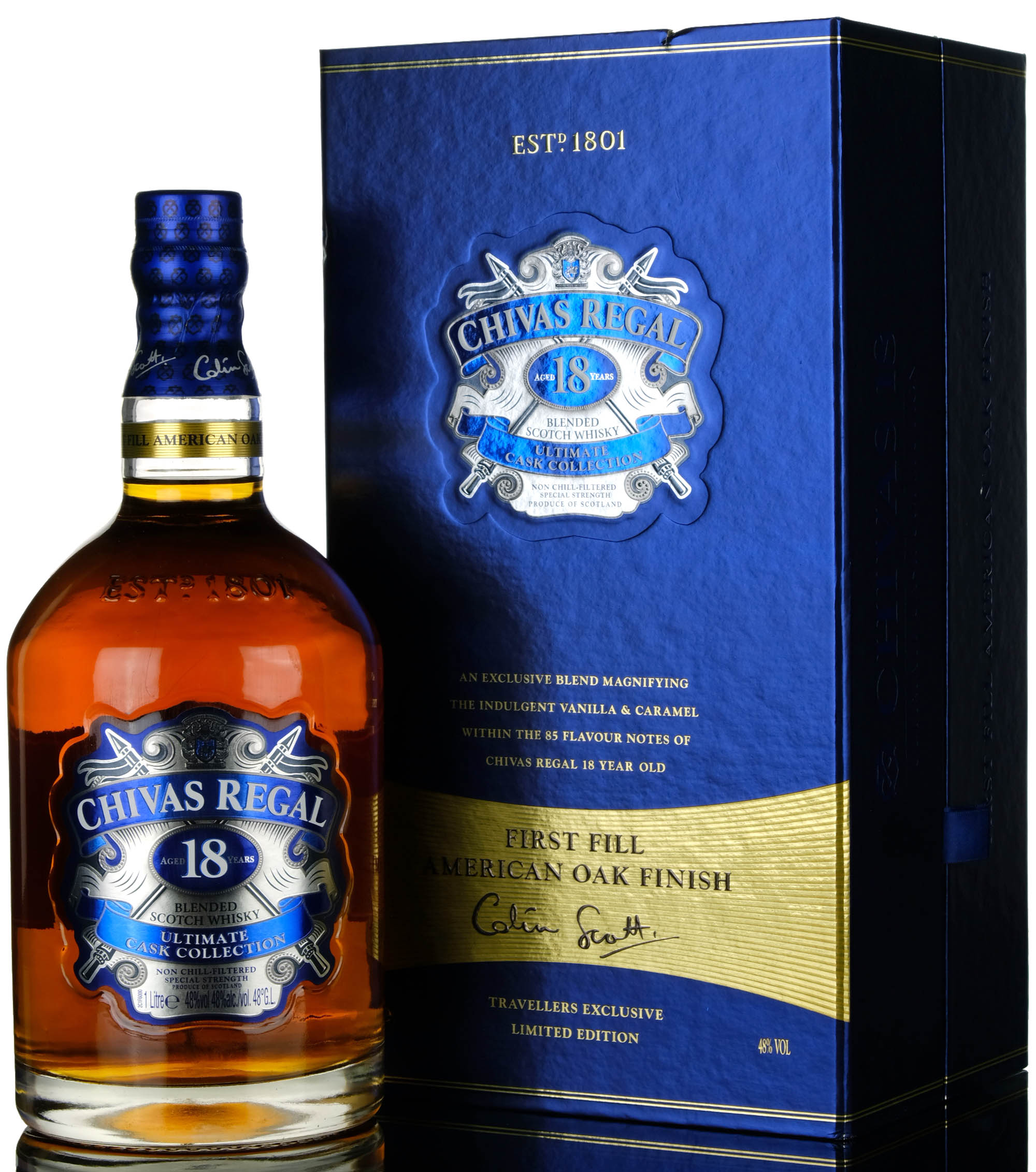 Chivas Regal 18 Year Old - Ultimate Cask Collection - 2015 Release - 1 Litre