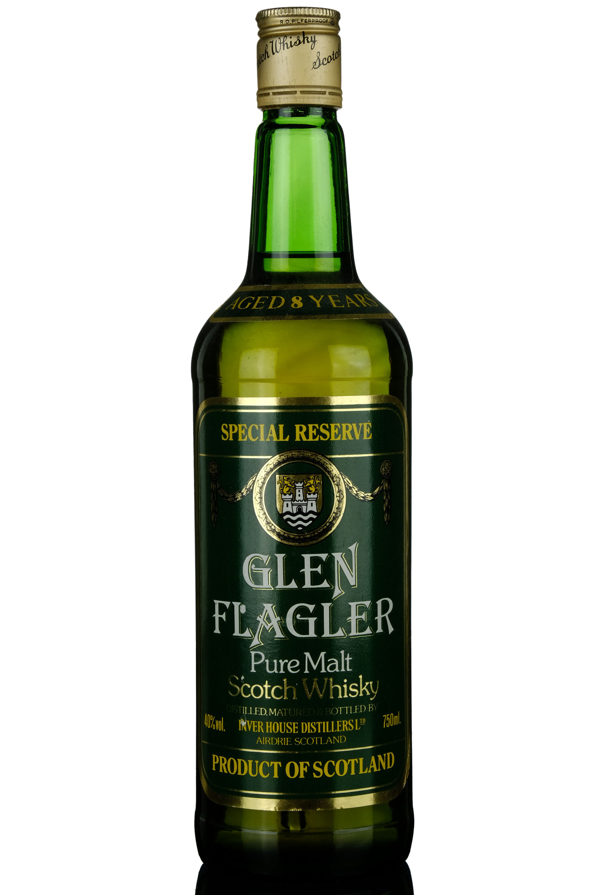 Glen Flagler Special Reserve 1980s Bottling 8 Year Old, 40% whisky bottle