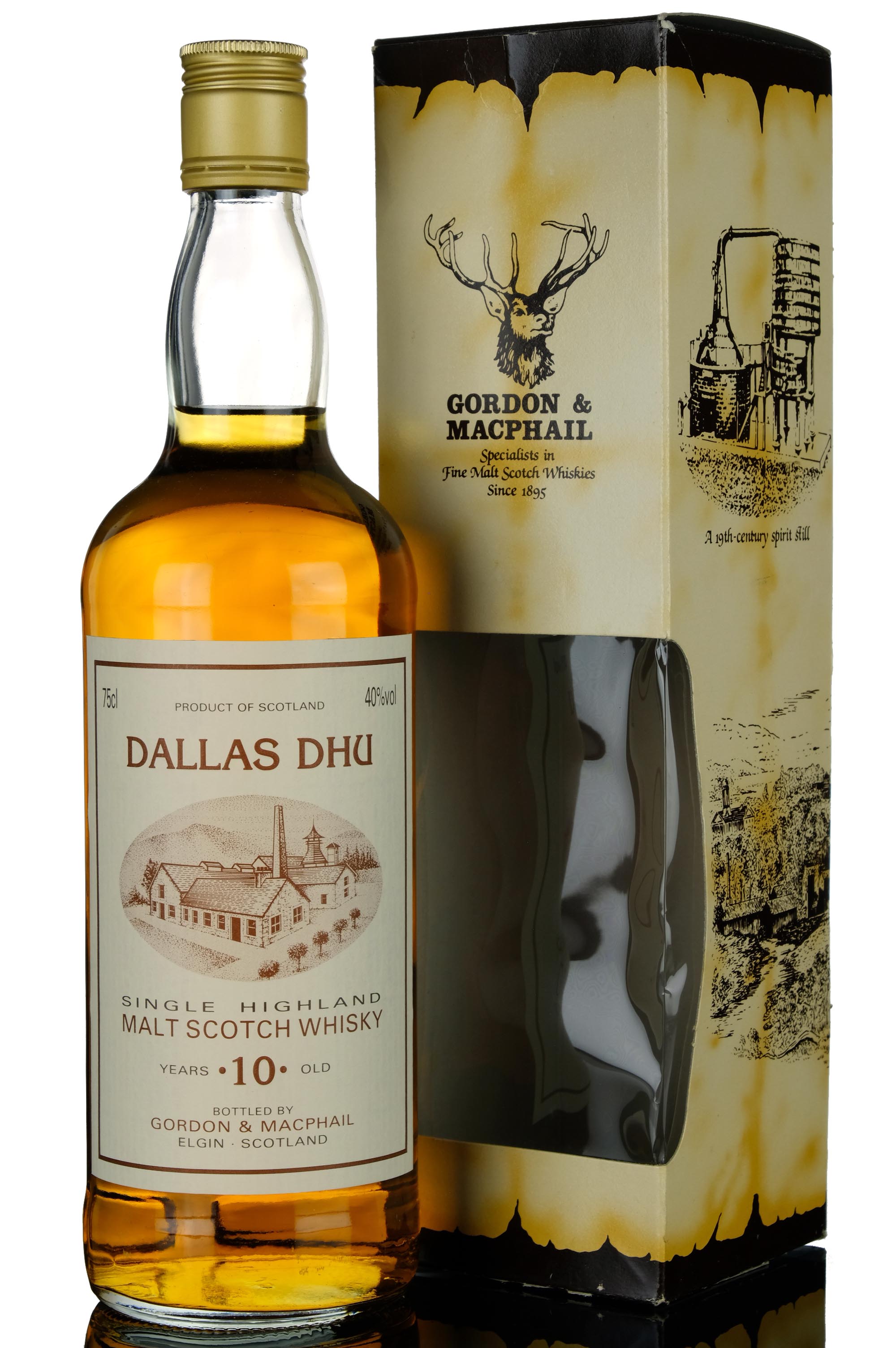 Dallas Dhu 10 Year Old - Gordon & MacPhail - 1980s