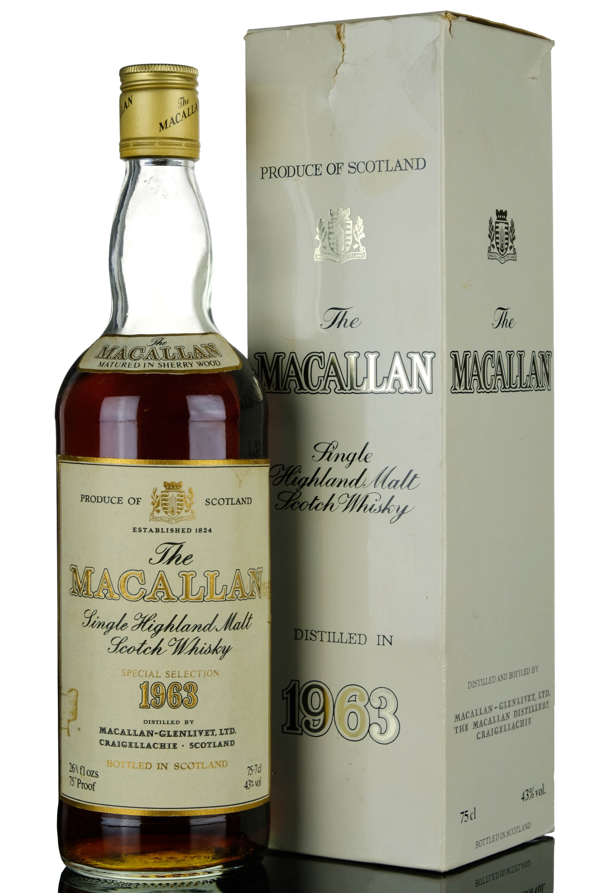 Macallan 1963 Special Selection Sherry Cask Early 1980s
