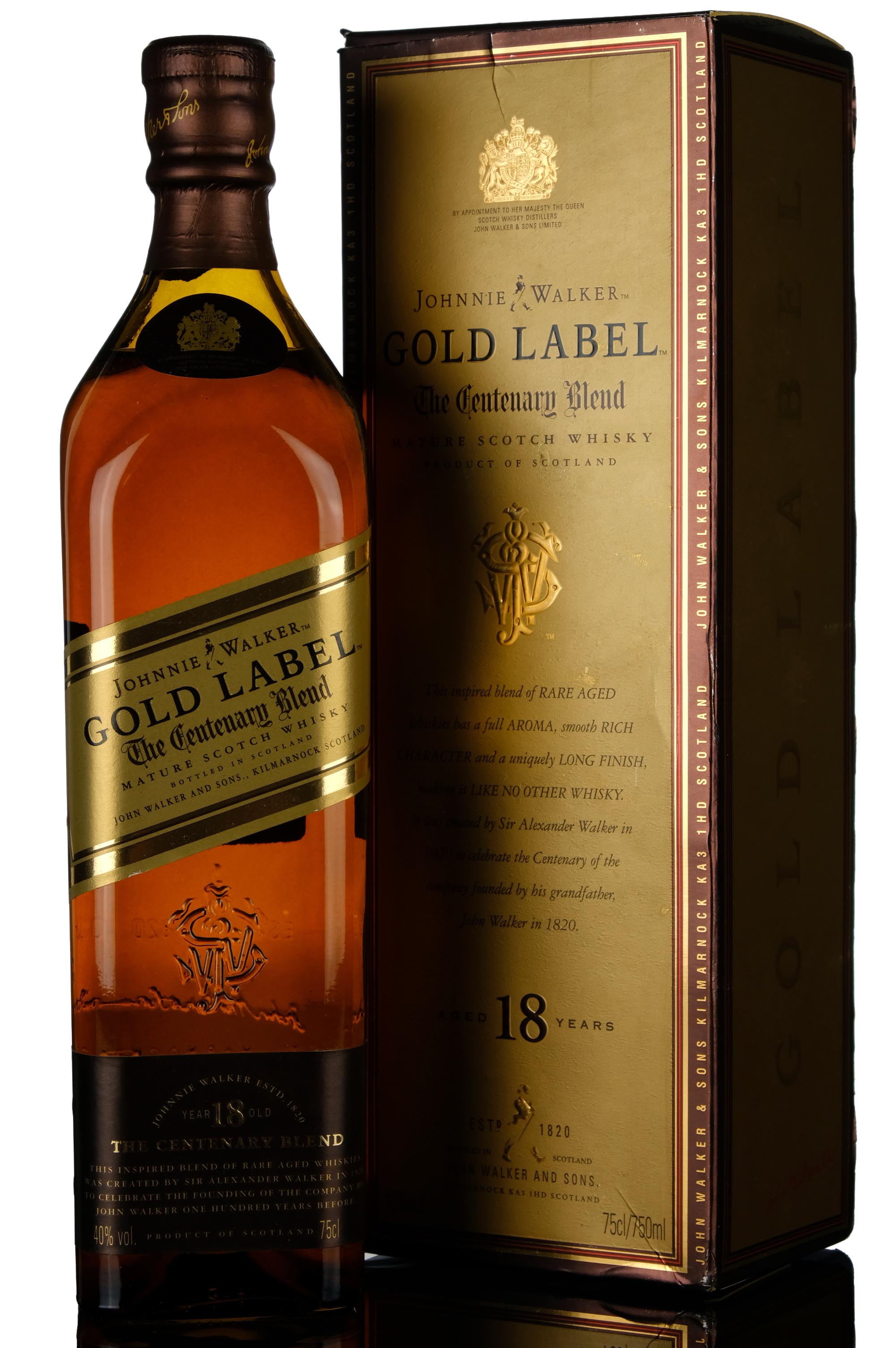 Johnnie Walker 18 Year Old - Gold Label - The Centenary Blend