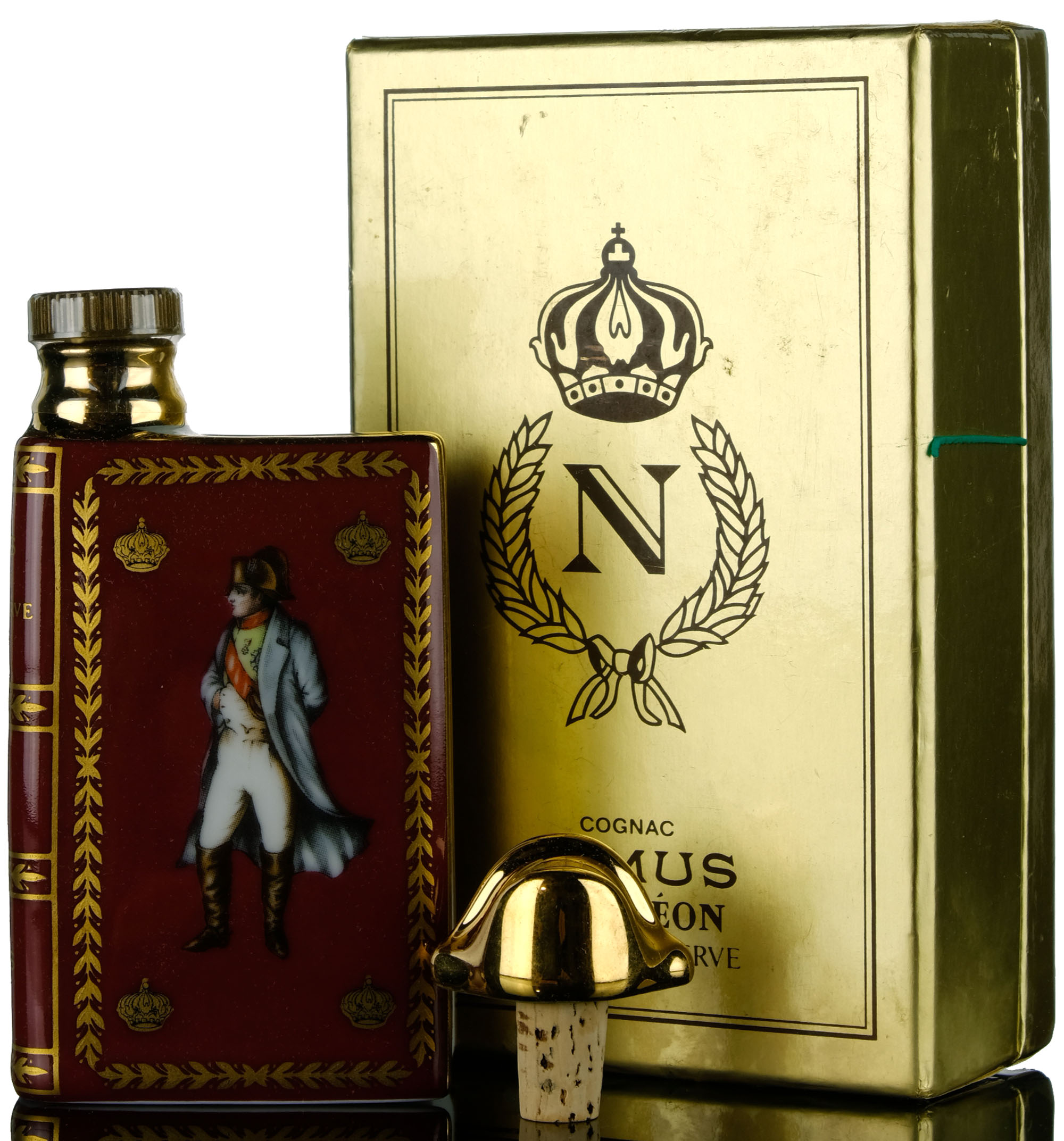 Camus Napoleon Bicentenary 1769-1969 Cognac Limoges Decanter - Red Miniature