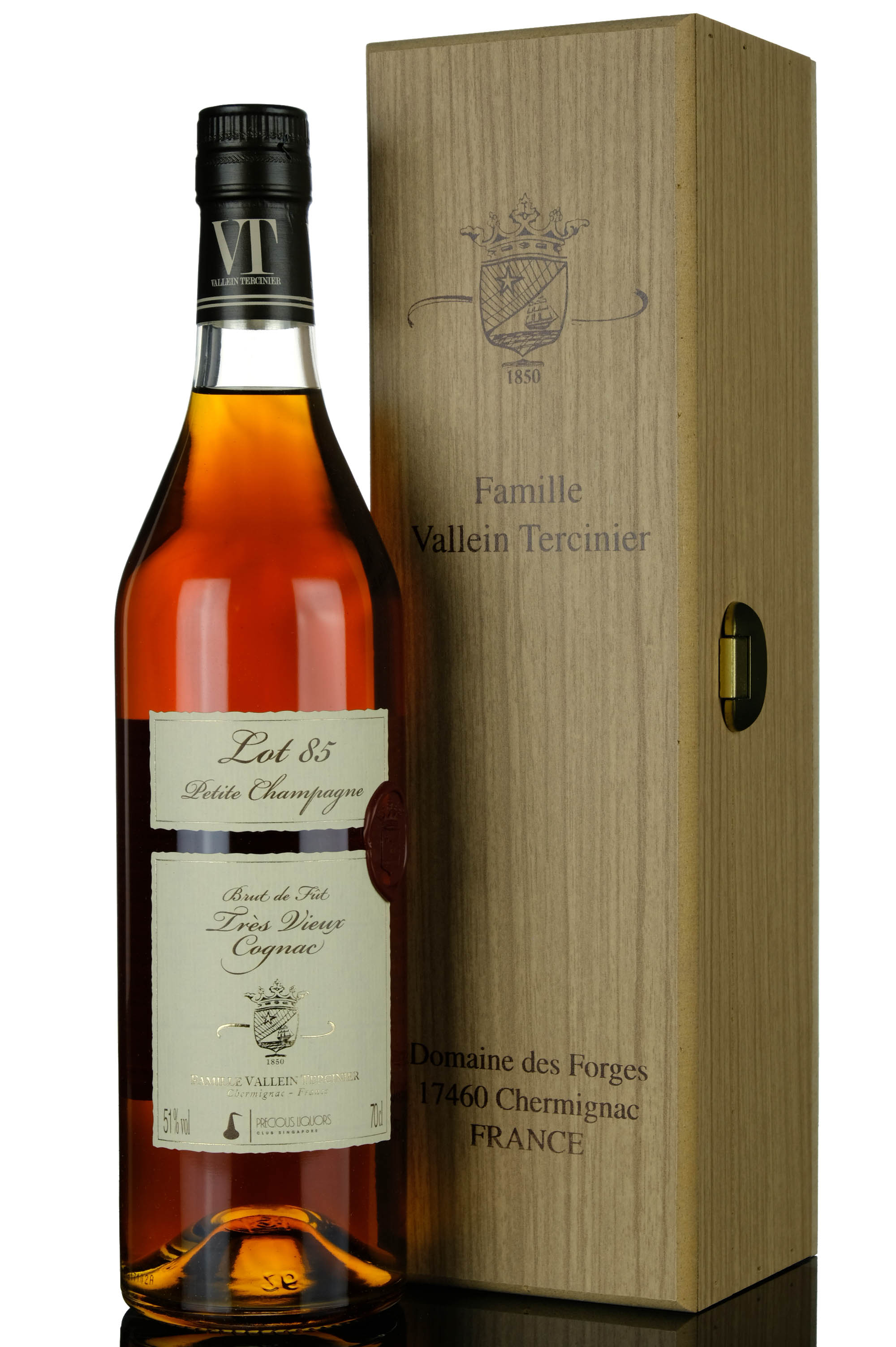 Vallein Tercinier Lot 85 Petite Champagne Tres Vieux Cognac 2020 Release