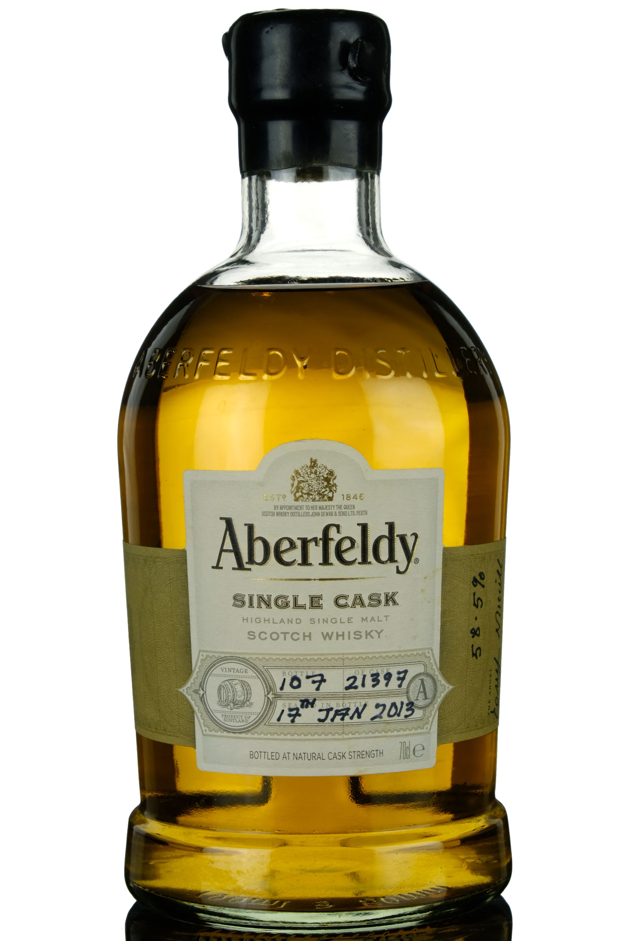 Aberfeldy Hand Bottled Single Cask 21397 2013 Release