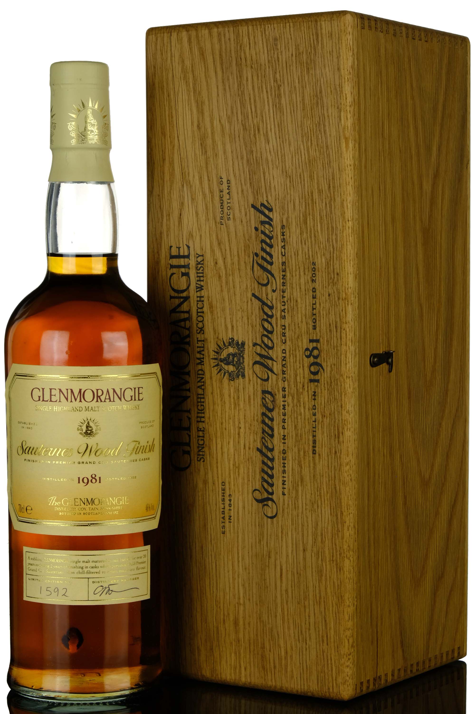Glenmorangie 1981-2002 - 20 Year Old - Sauternes Wood Finish