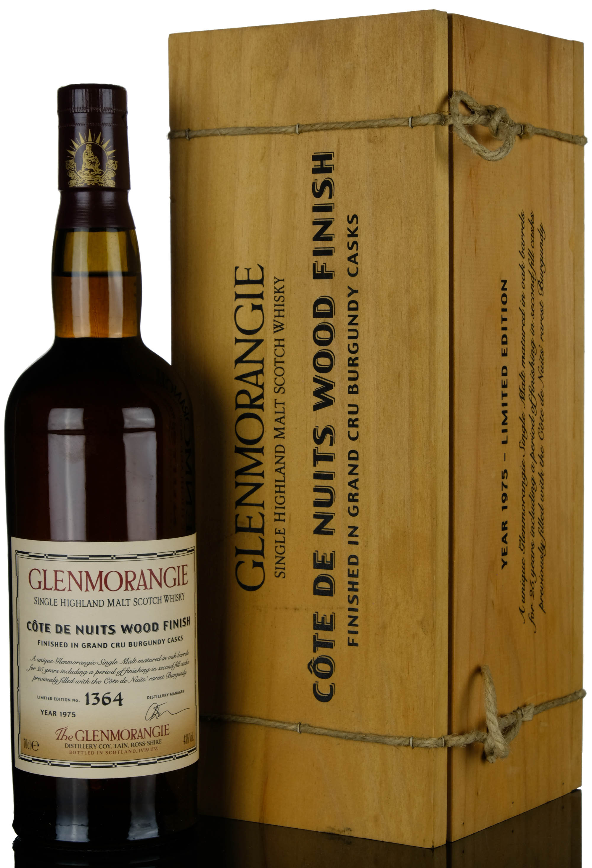 Glenmorangie 1975-2000 - 25 Year Old - Cote De Nuits Wood Finish