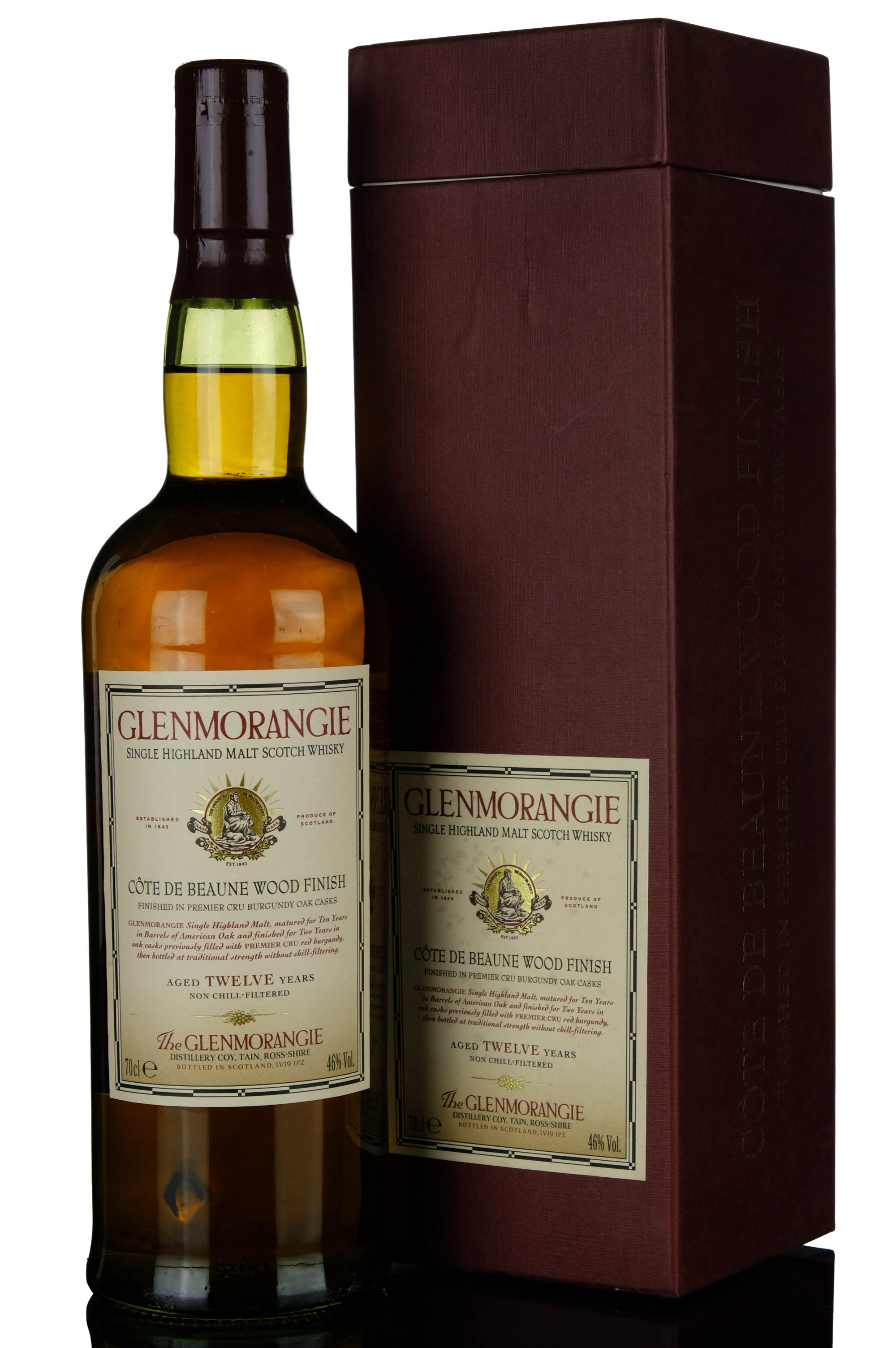 Glenmorangie 12 Year Old - Cote De Beaune Wood Finish - 2003 Release