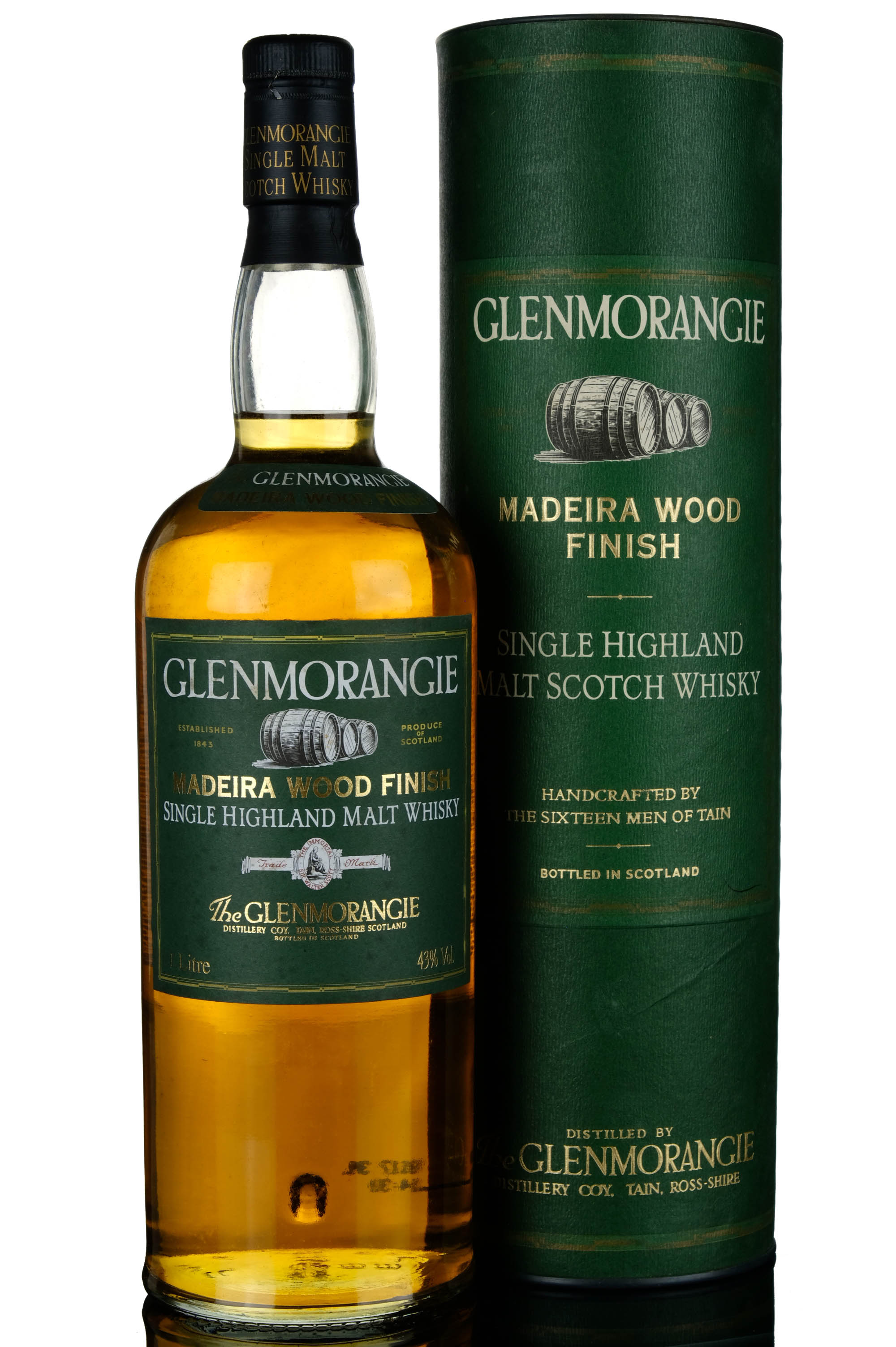 Glenmorangie 12 Year Old - Madeira Wood Finish - 1990s - 1 Litre