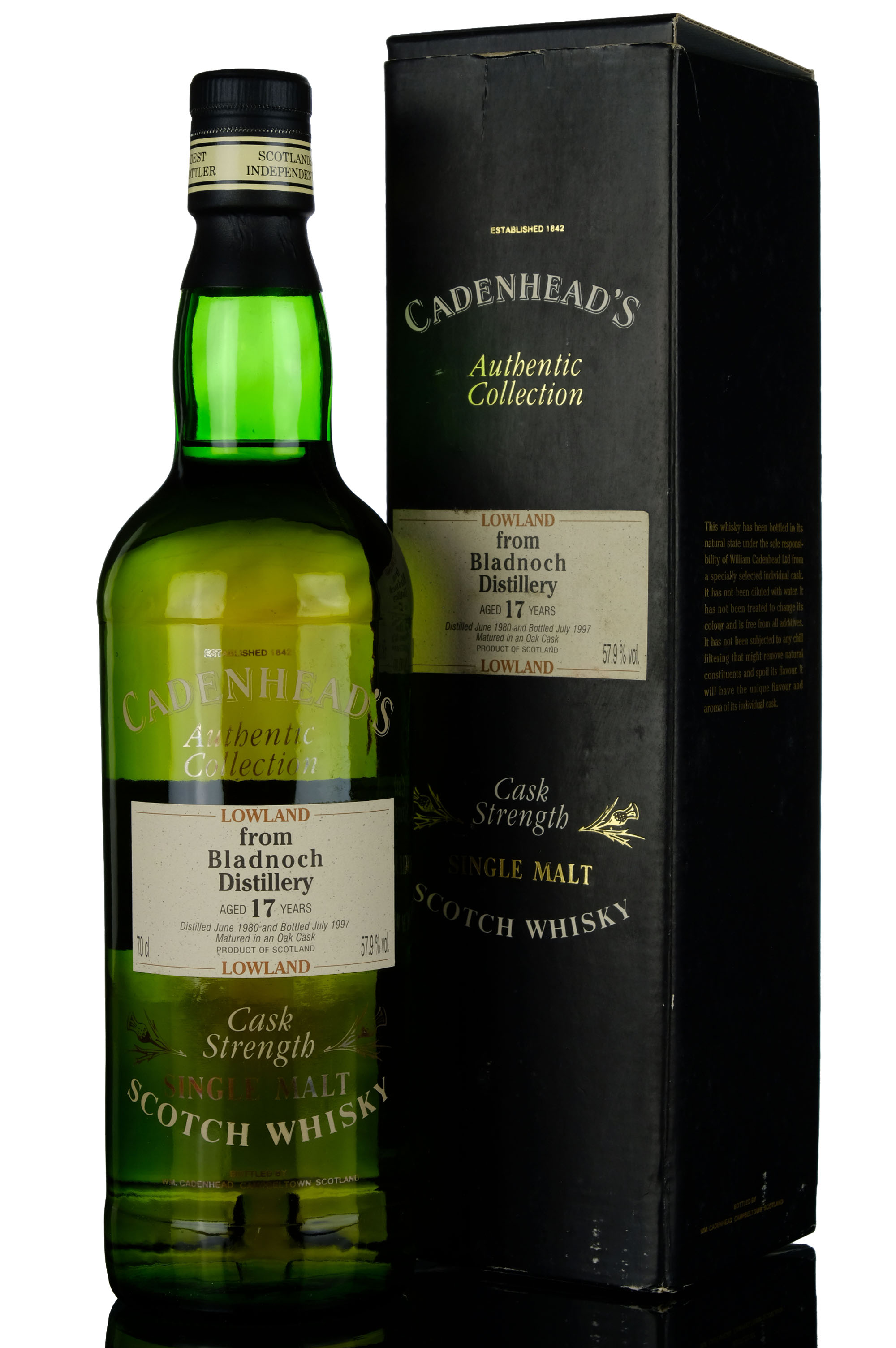 Bladnoch 1980-1997 - 17 Year Old - Cadenheads - Authentic Collection - Single Cask