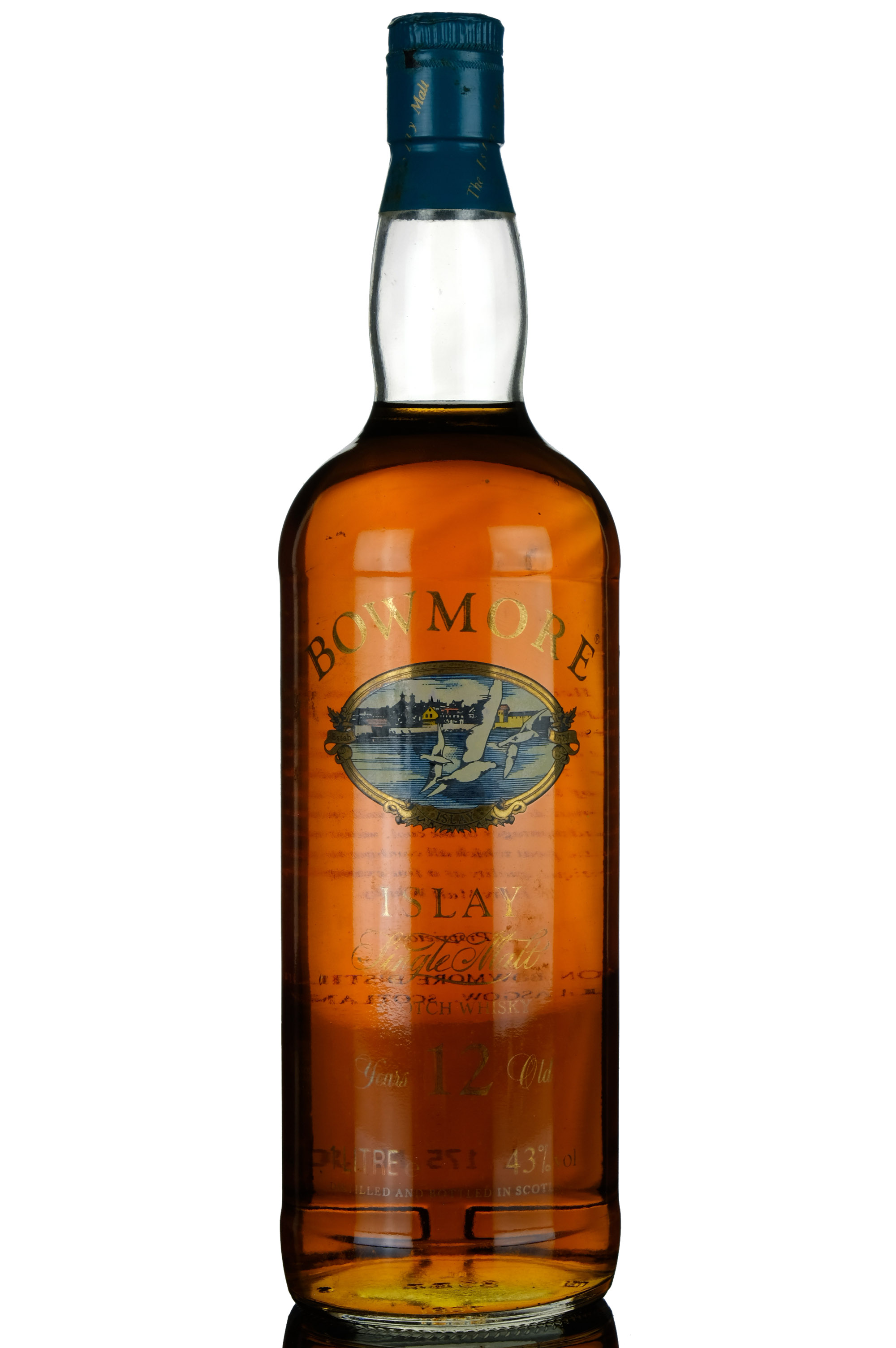 Bowmore 12 Year Old, 43% whisky bottle