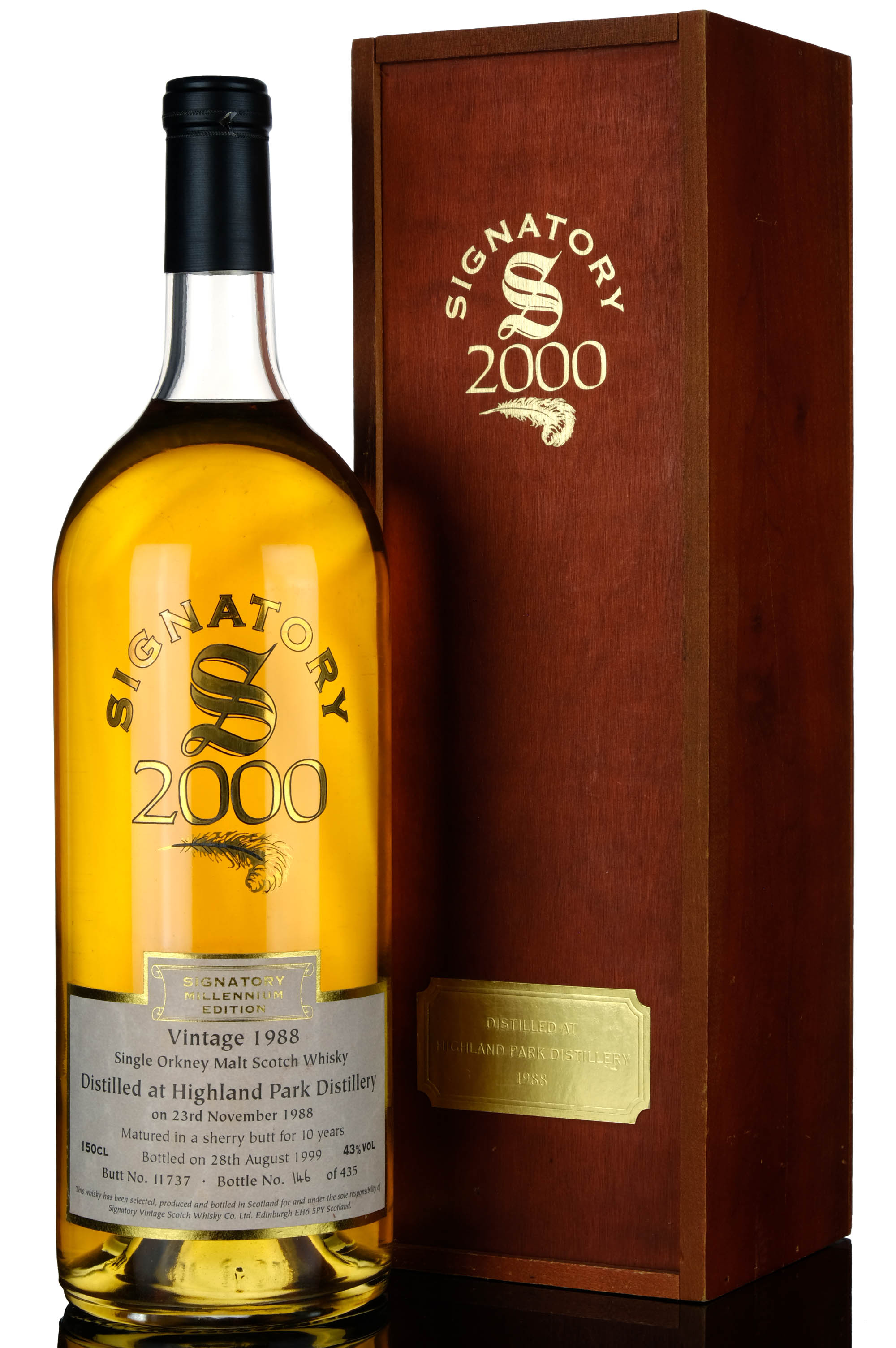 Highland Park 19881999 10 Signatory Vintage Millennium Edition Single Cask
