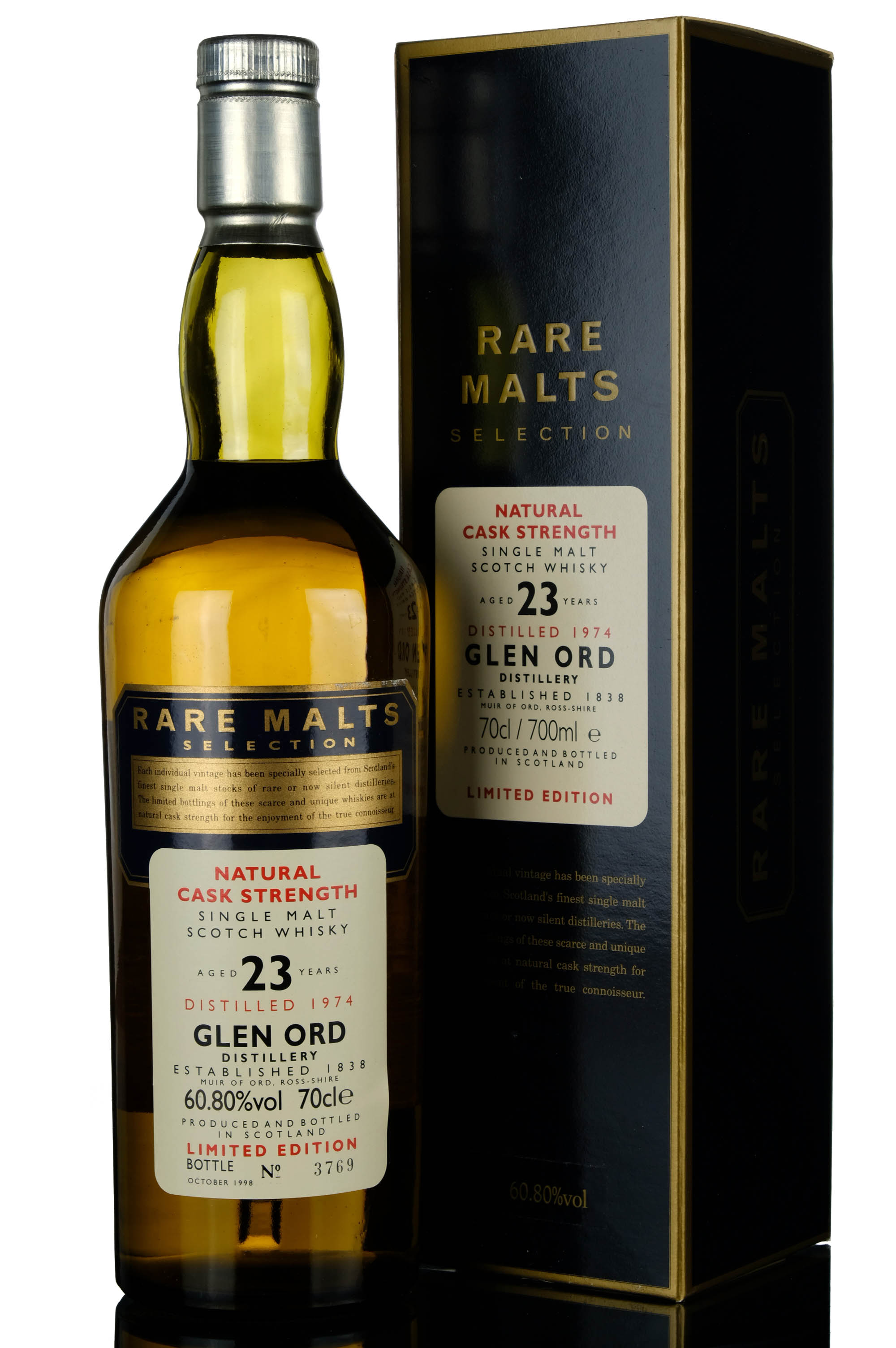 Glen Ord 1974-1998 - 23 Year Old - Rare Malts 60.80%