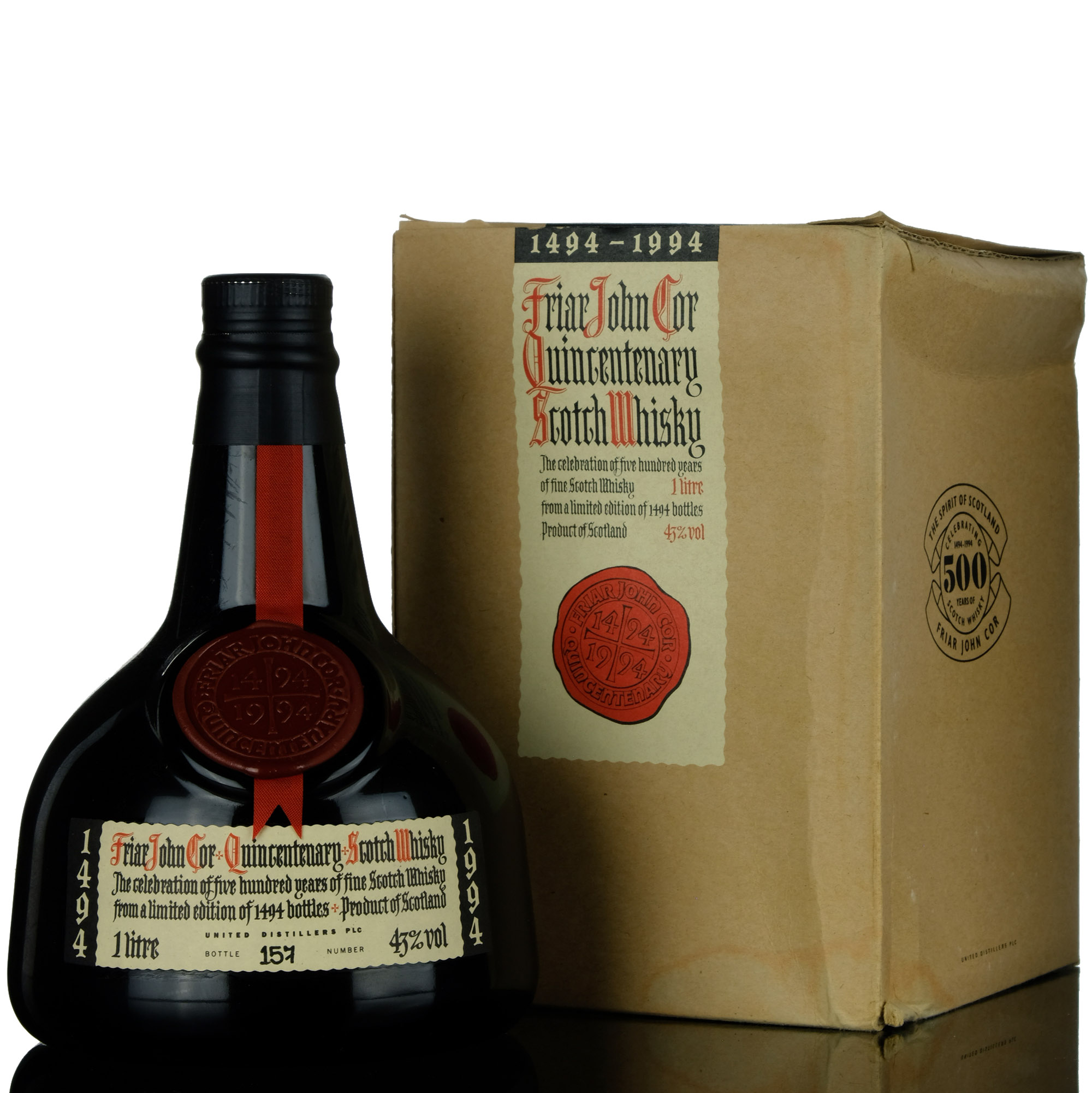 Friar John Cor Quincentenary Of Scotch Whisky 1494-1994 - 1 Litre