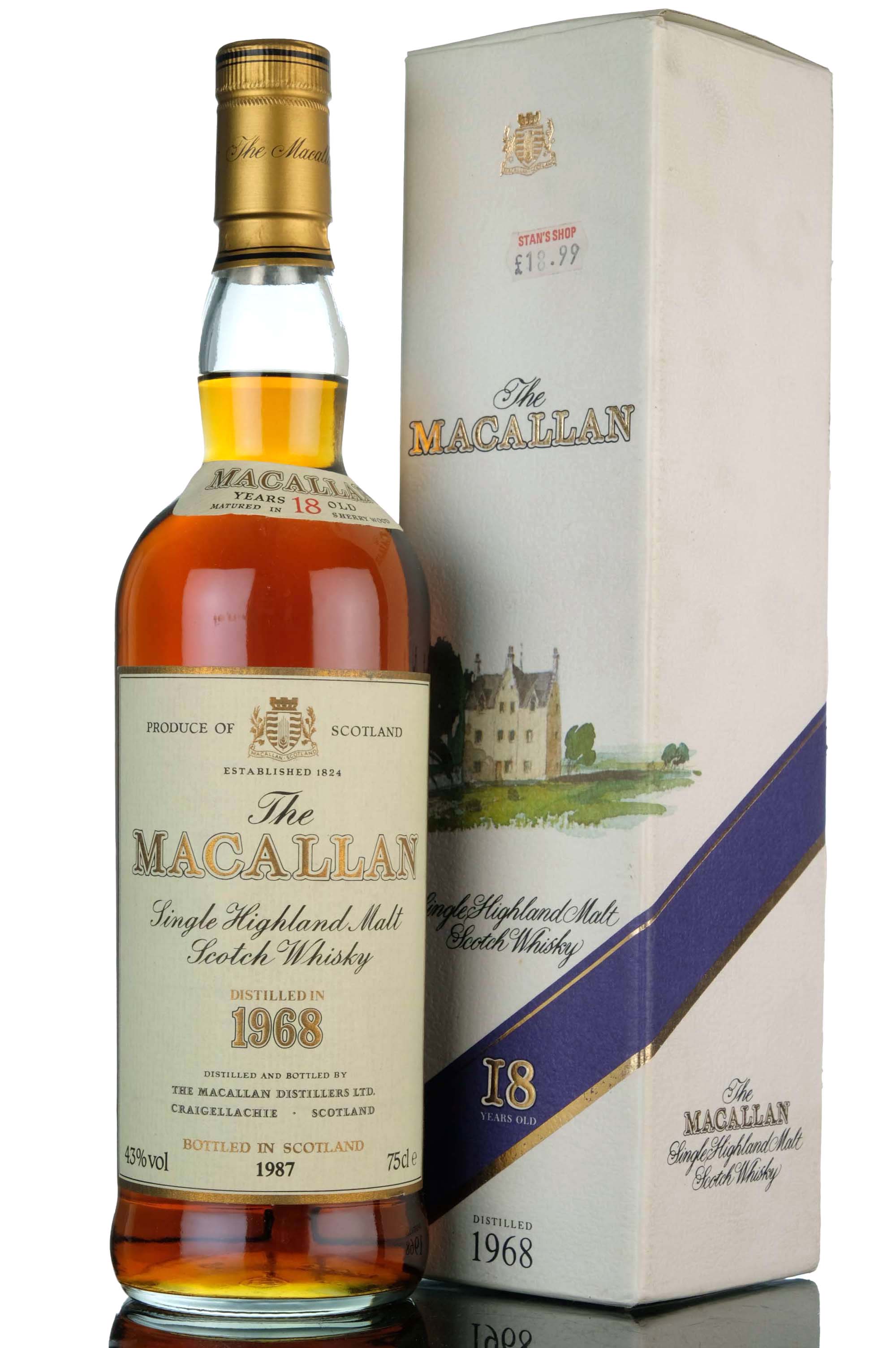 Macallan 1968-1987 - 18 Year Old - Sherry Cask