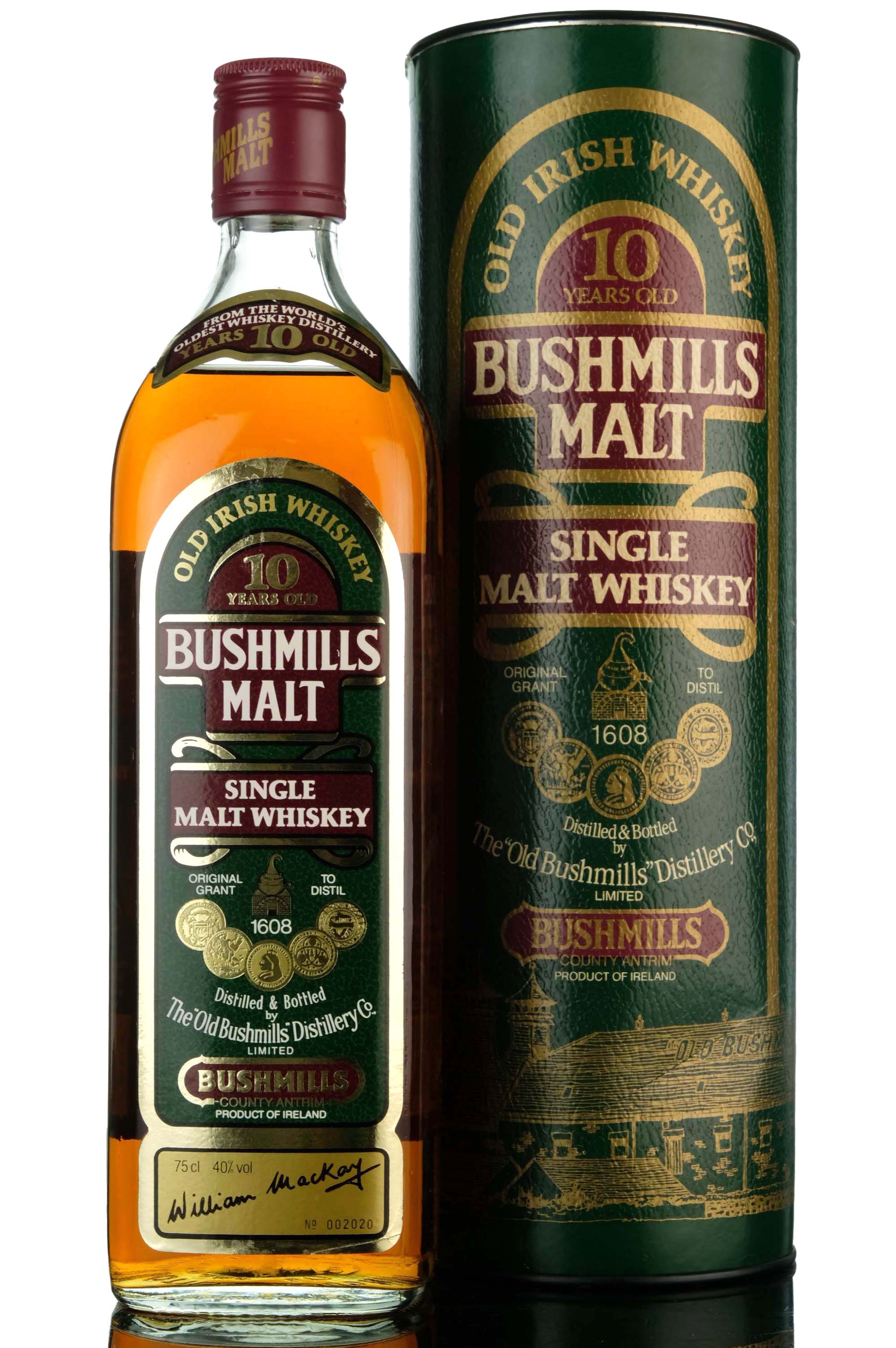 Bushmills Malt 10 Year Old - Circa 1990