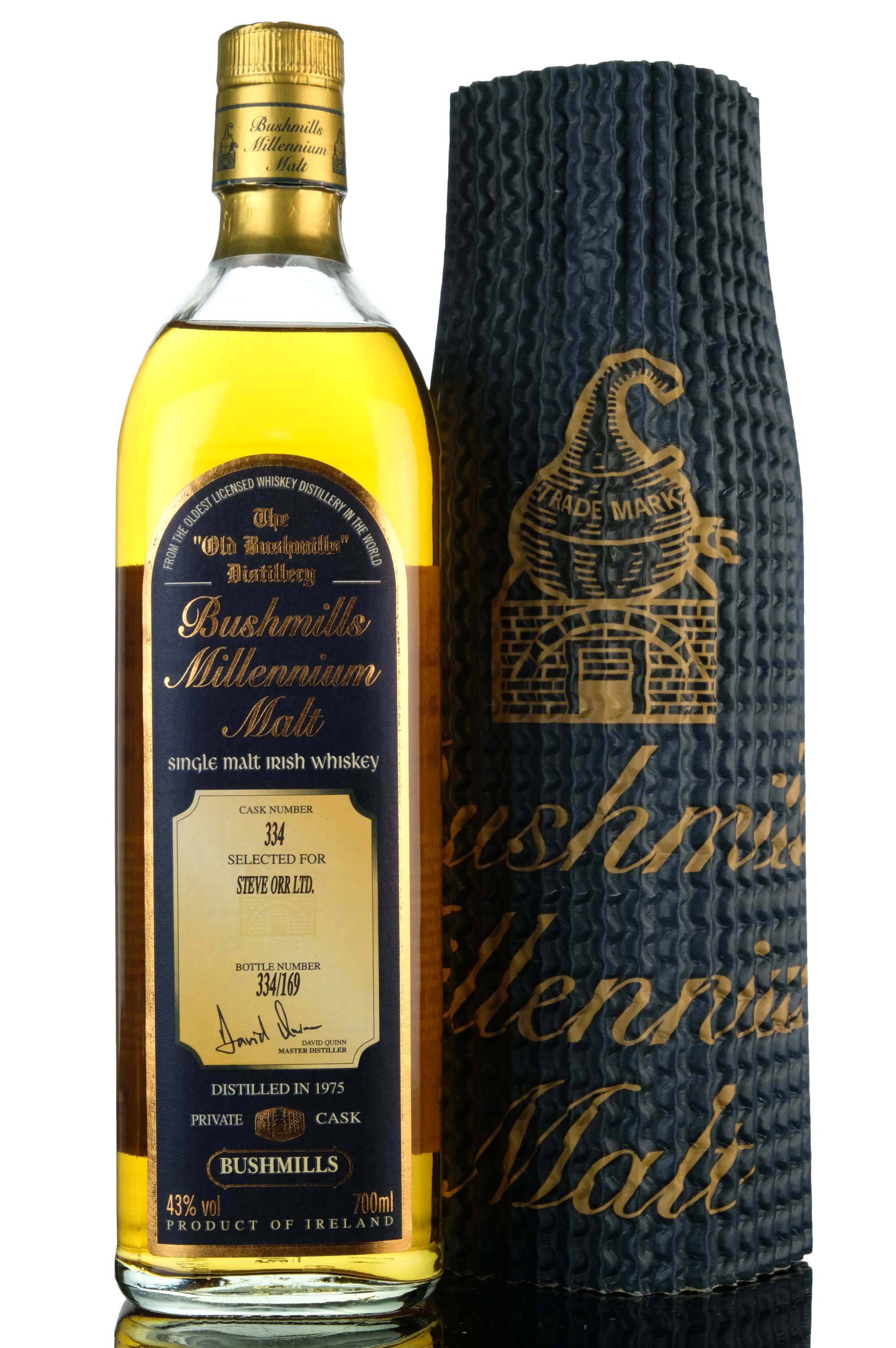 Bushmills 1975-2000 - Millennium Irish Whiskey - Single Cask 334