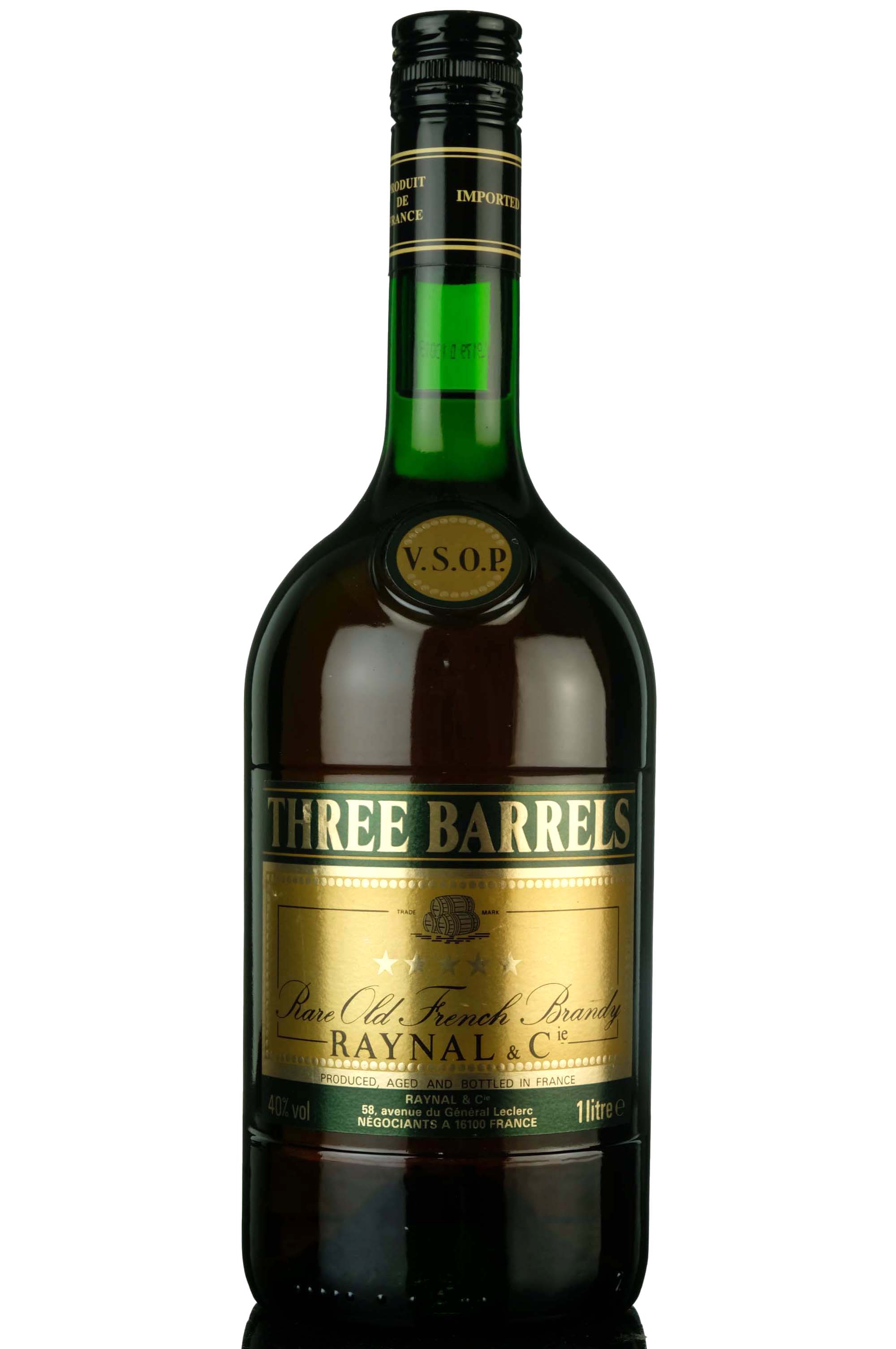 Raynal & Cie Three Barrels VSOP Brandy - 1 Litre