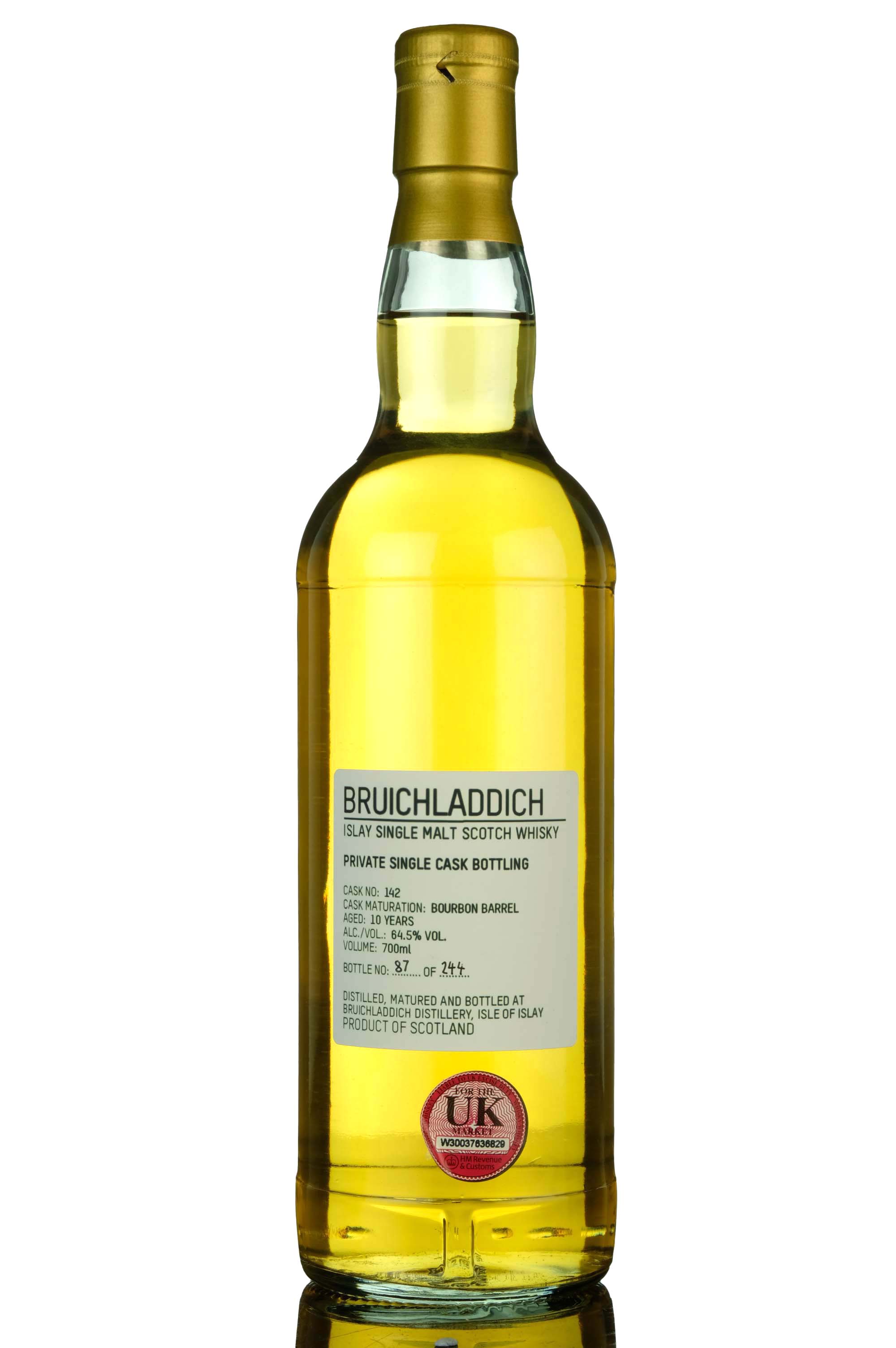 Bruichladdich 10 Year Old - Private Single Cask 142