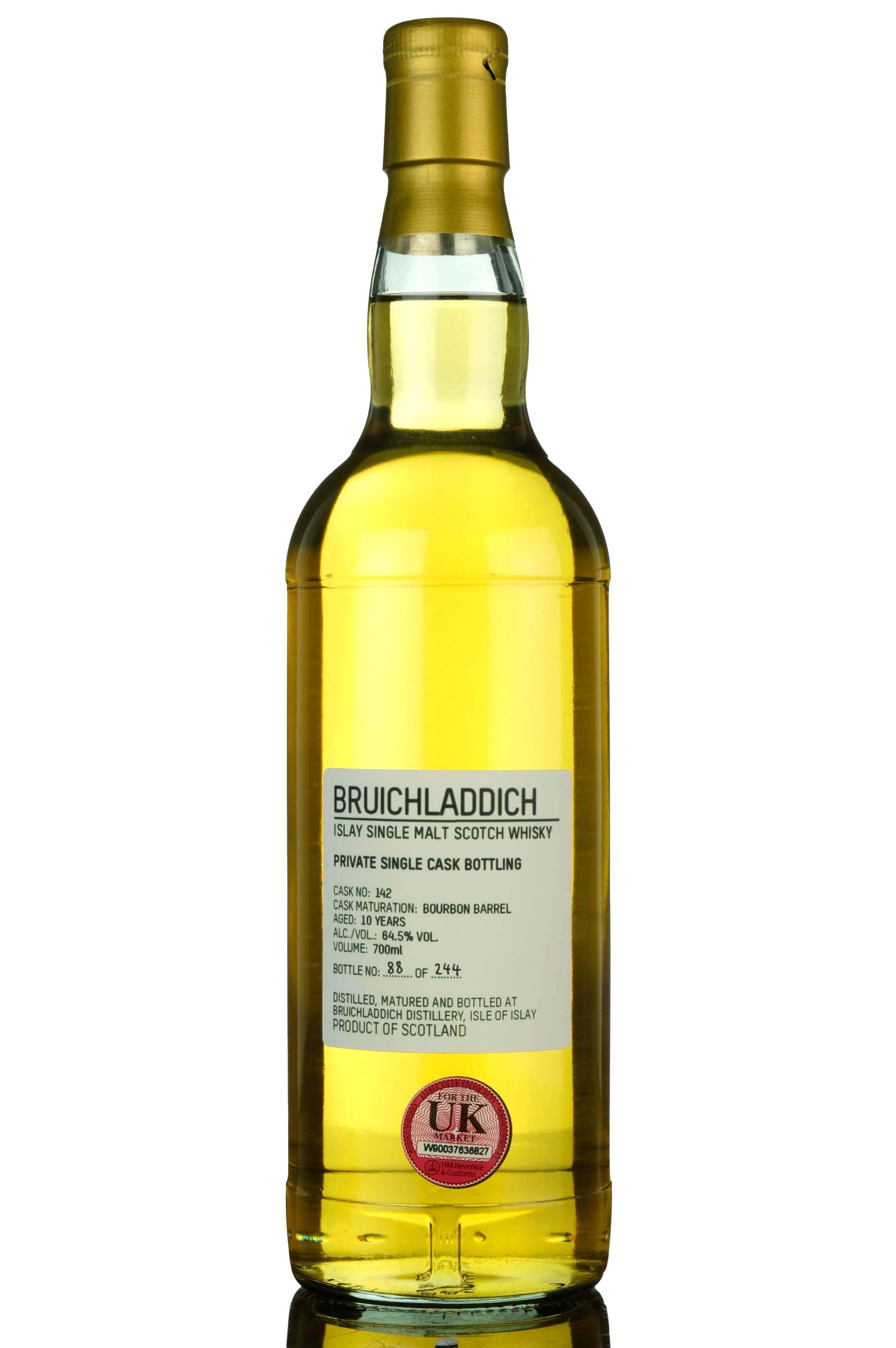 Bruichladdich 10 Year Old - Private Single Cask 142