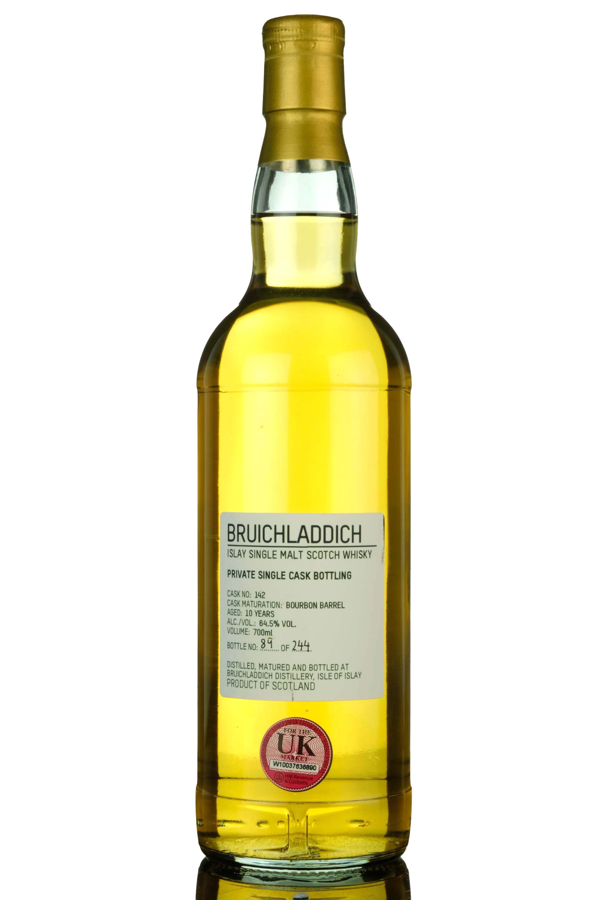 Bruichladdich 10 Year Old - Private Single Cask 142