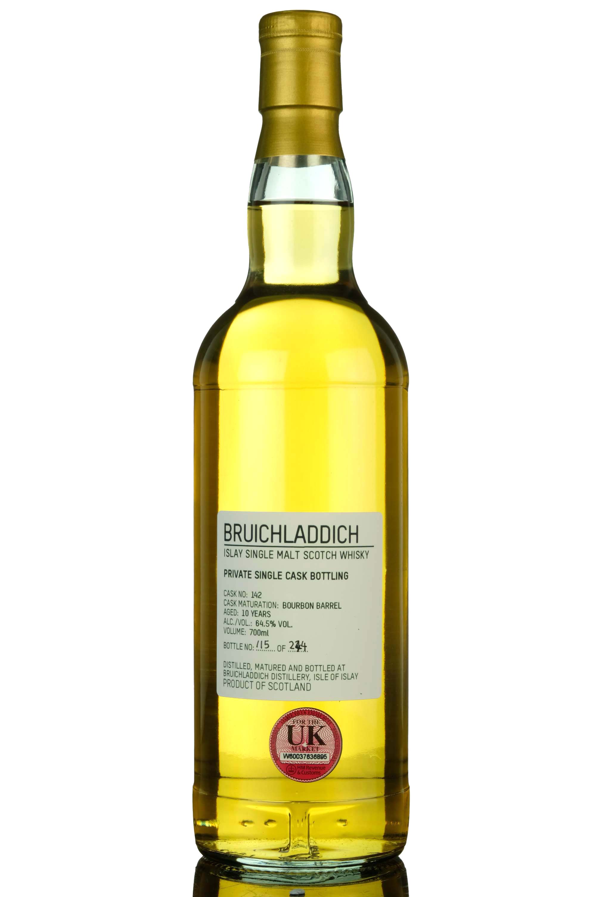 Bruichladdich 10 Year Old - Private Single Cask 142