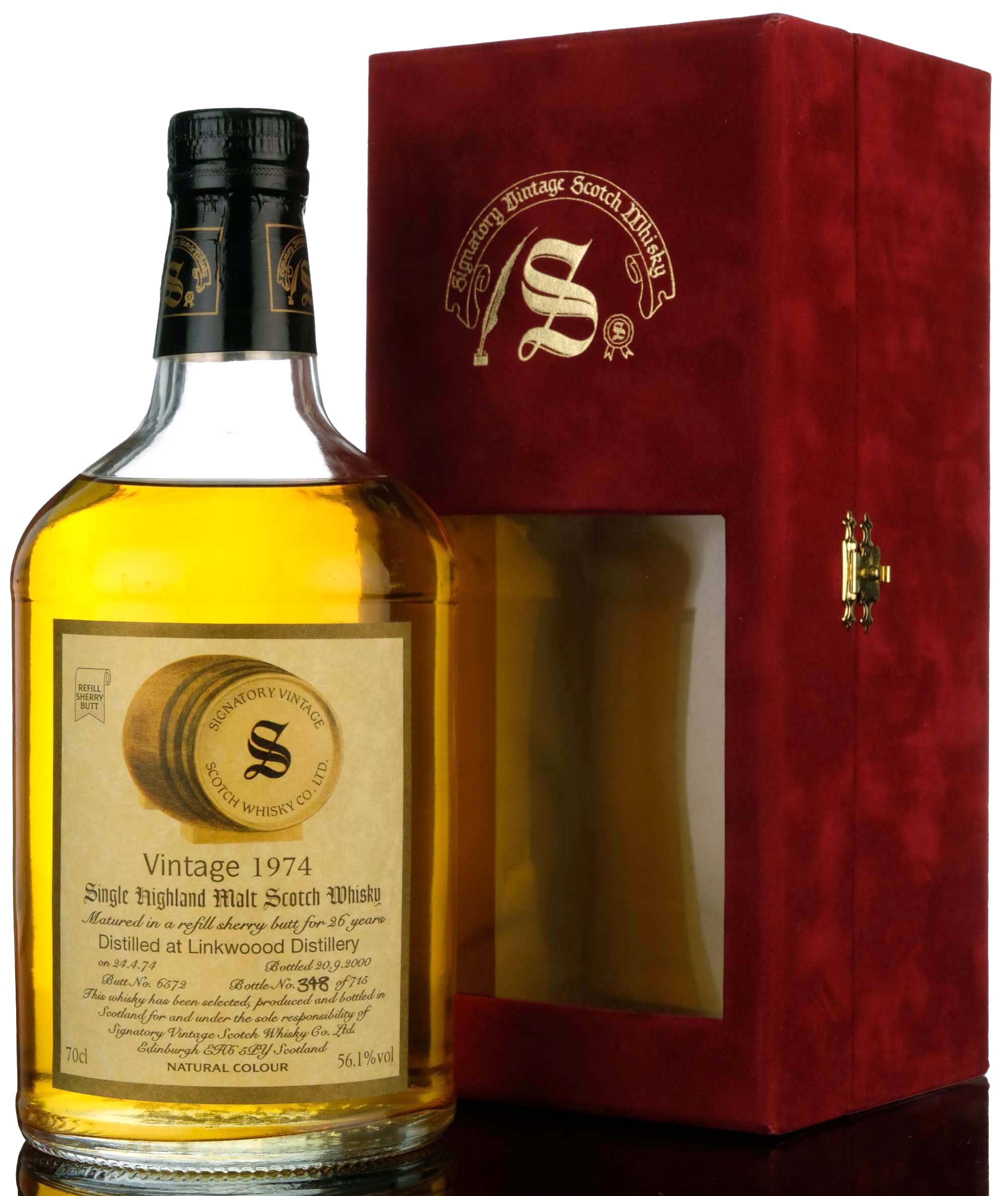 Linkwood 1974-2000 - 26 Year Old - Signatory Vintage - Single Cask 6572