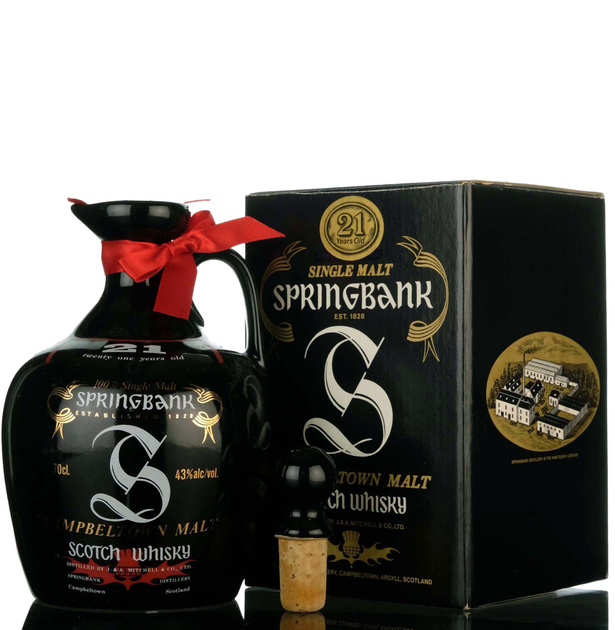 Springbank 21 Year Old - 1990s - Ceramic Decanter