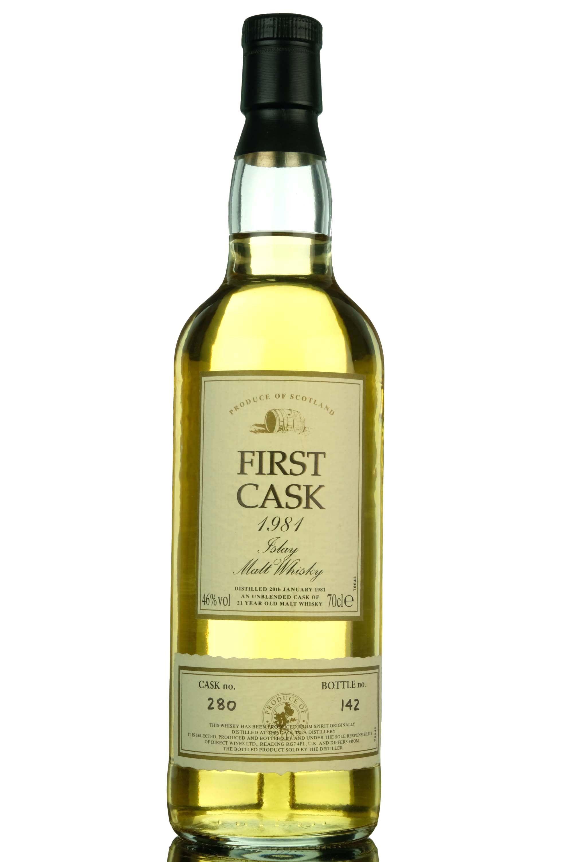 Caol Ila 1981 - 21 Year Old - First Cask - Single Cask 280