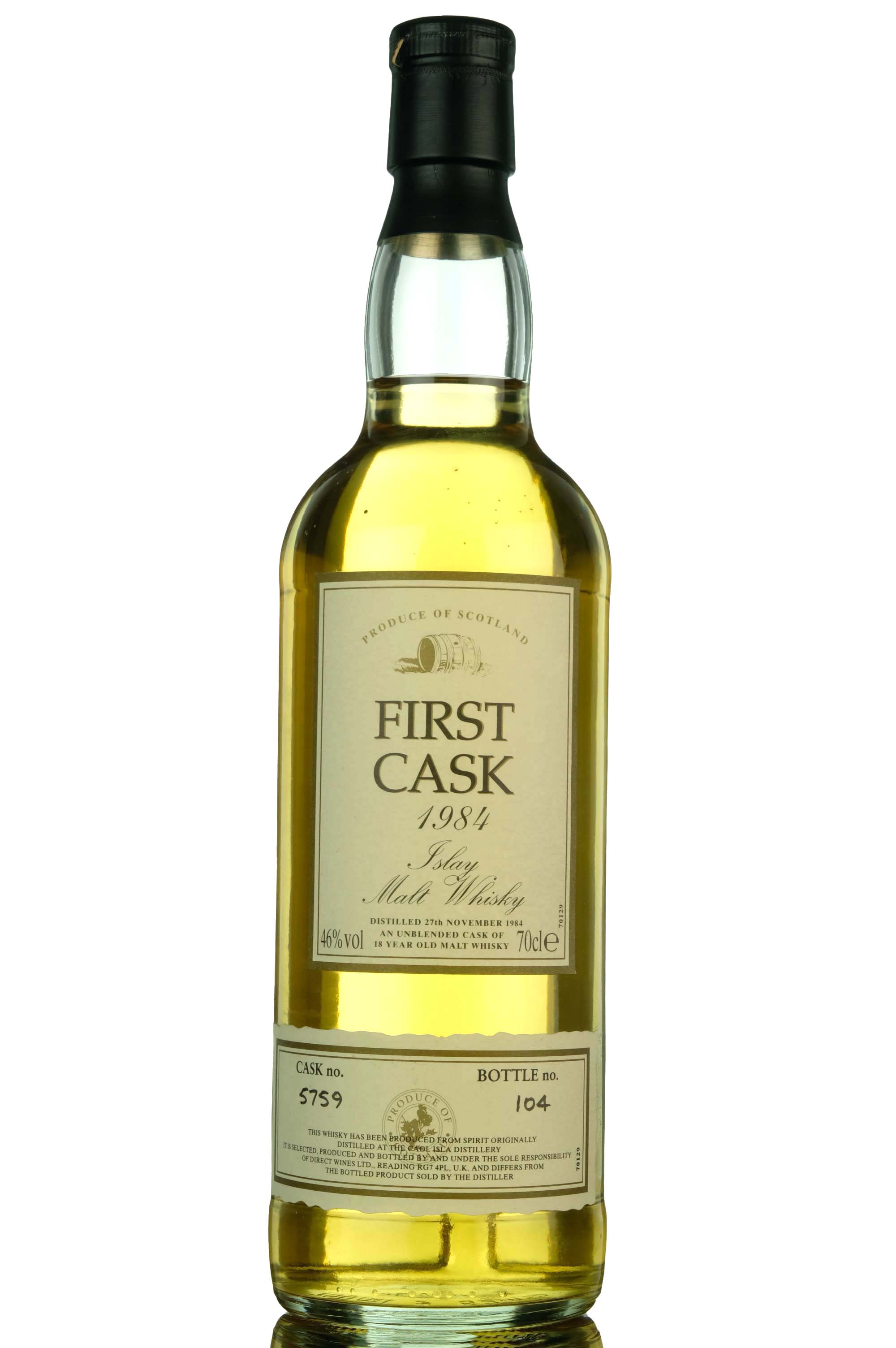 Caol Ila 1984 - 18 Year Old - First Cask - Single Cask 5759