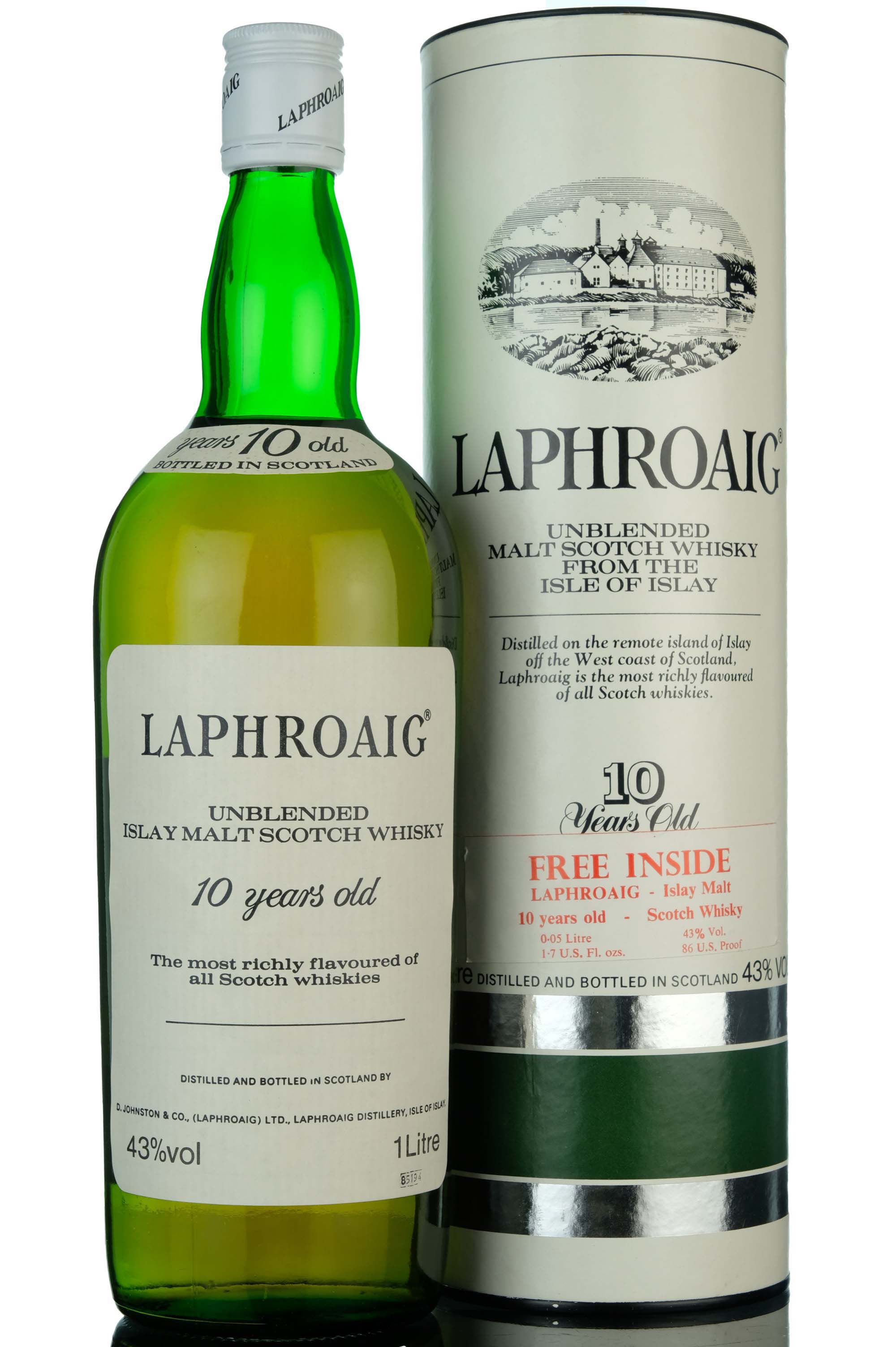 Laphroaig 10 Year Old - 1985 Release - 1 Litre