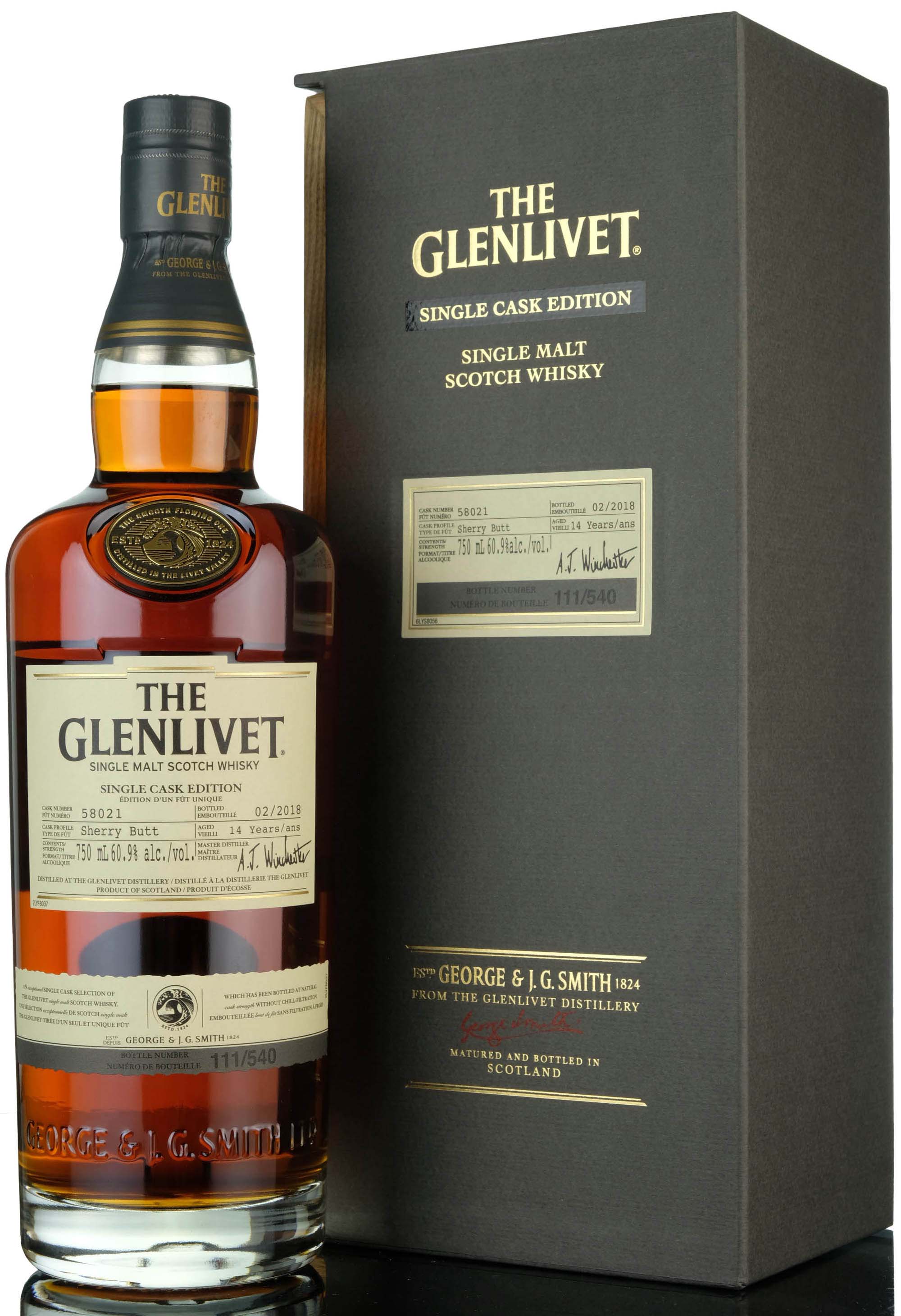 Glenlivet 14 Year Old - Single Cask 58021 - 2018 Release