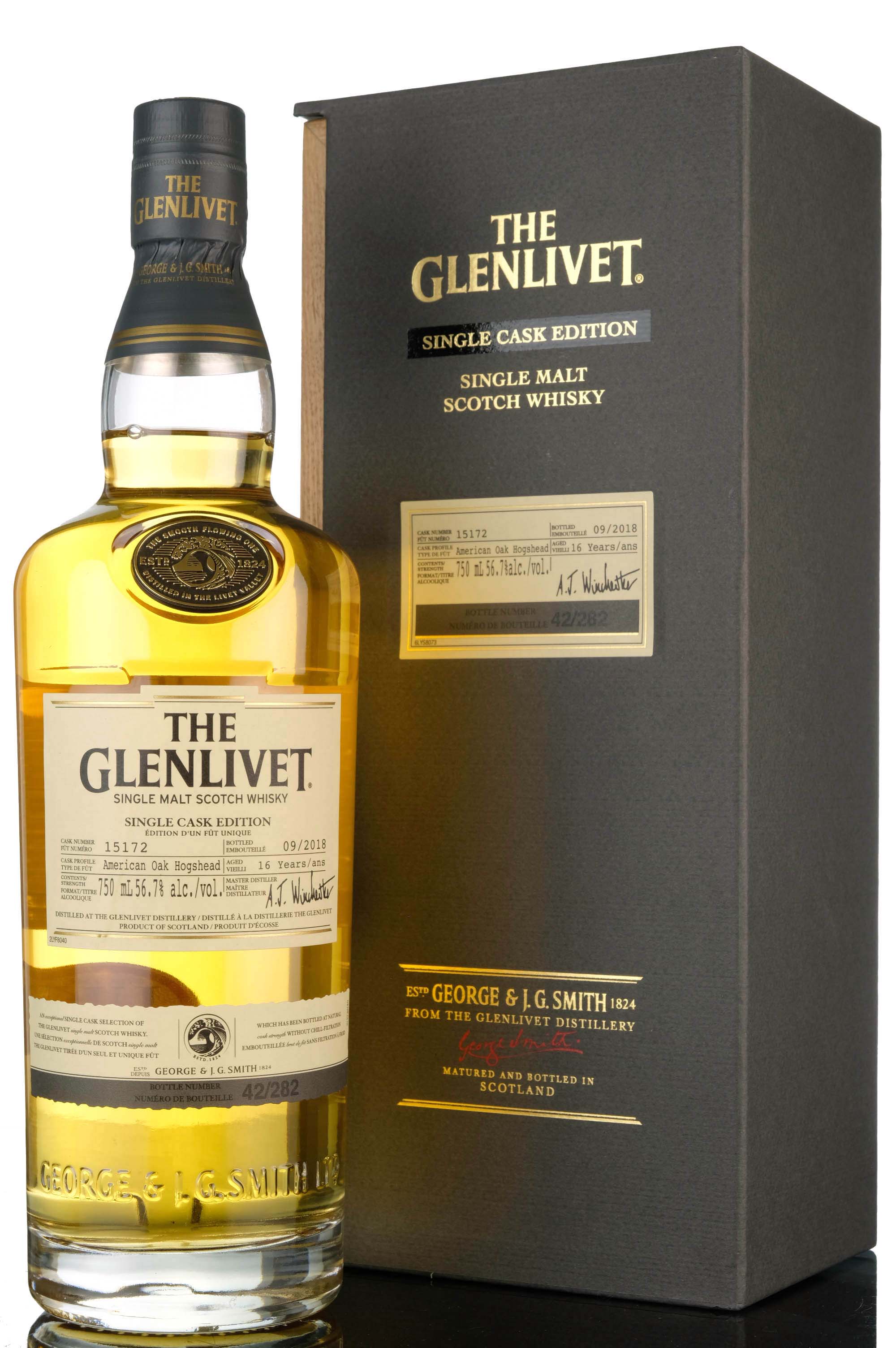 Glenlivet 16 Year Old - Single Cask 15172 - 2018 Release