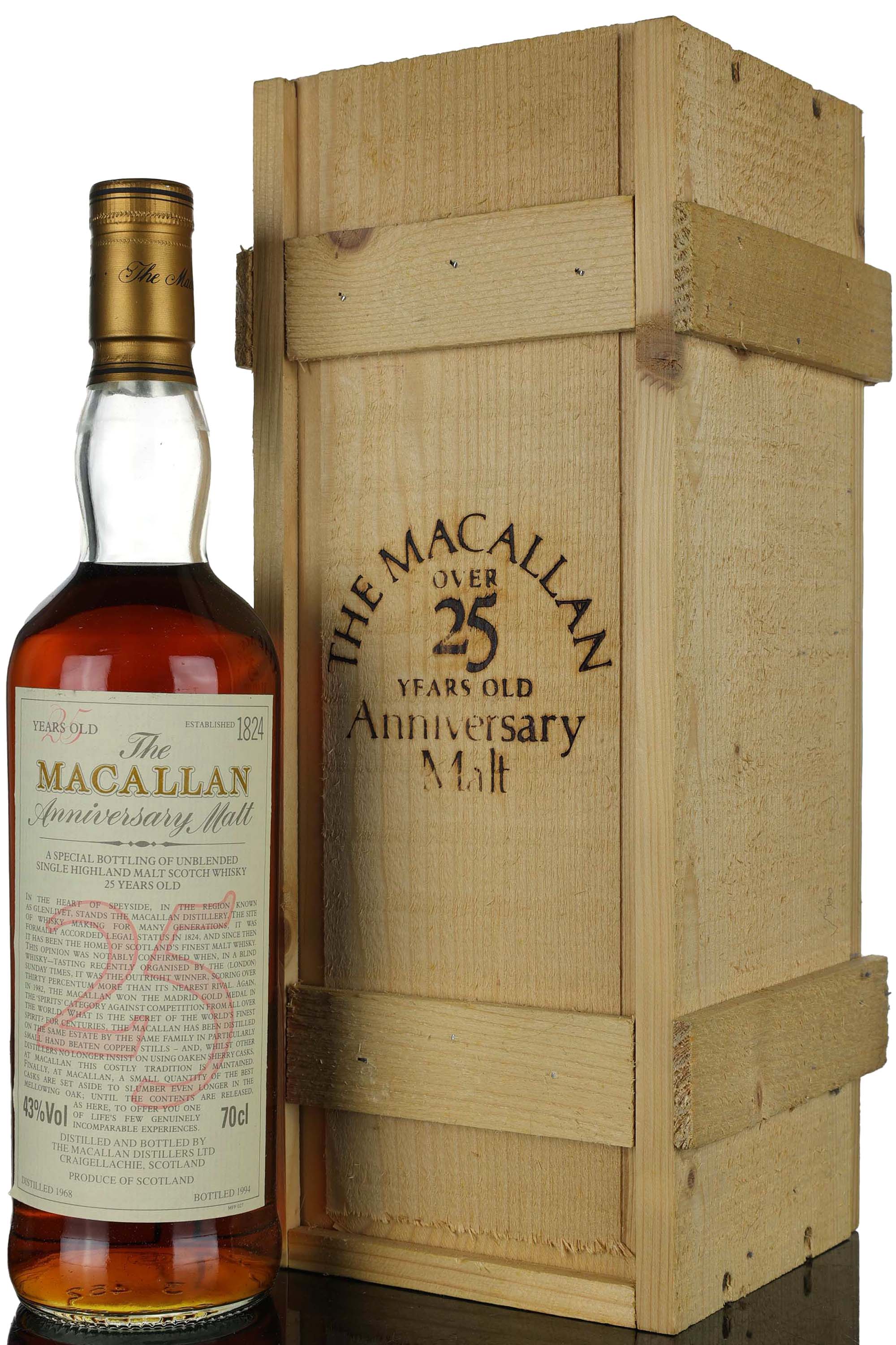 Macallan 1968-1994 - 25 Year Old Anniversary Malt