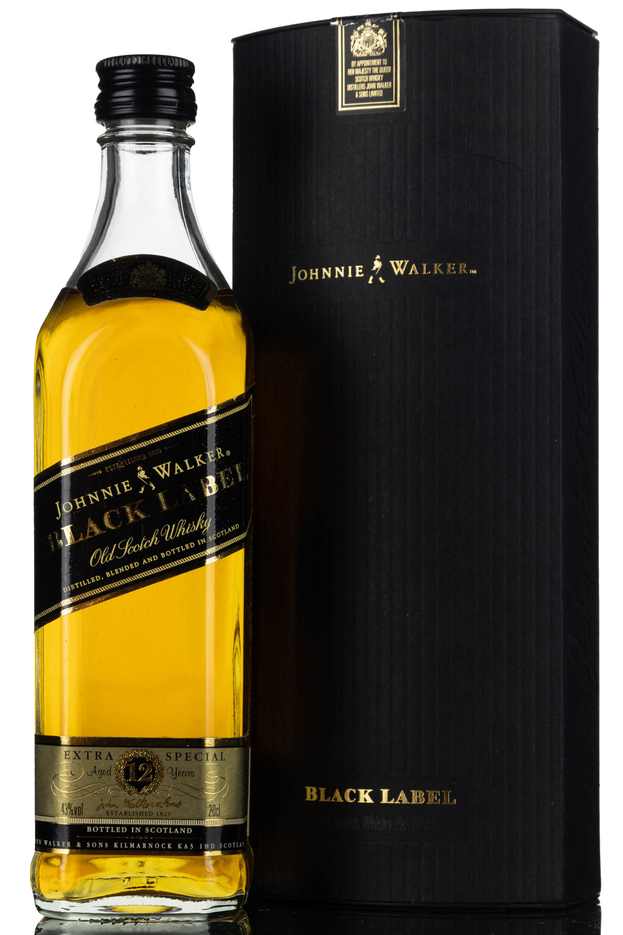 Johnnie Walker 12 Year Old - Black Label - Extra Special - Quarter Bottle