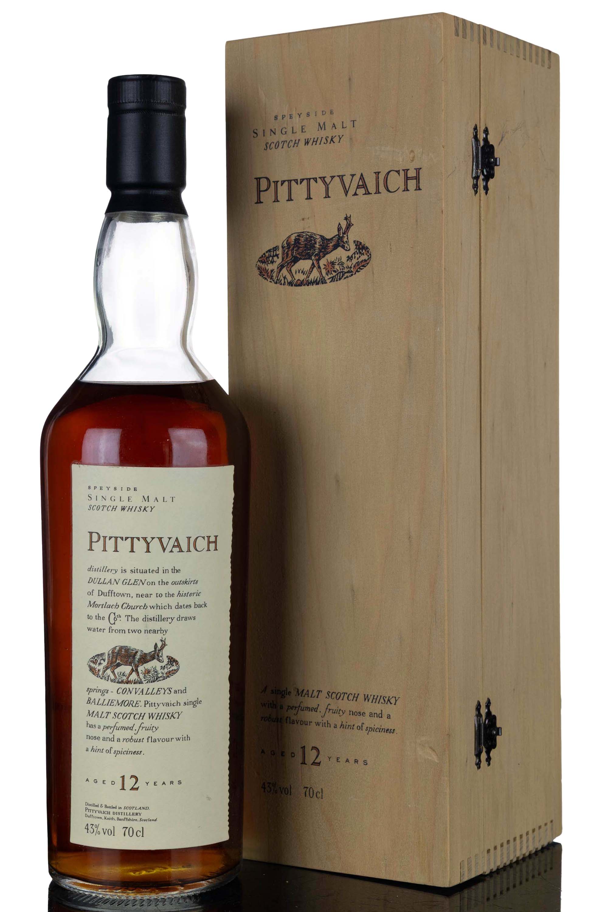 Pittyvaich 12 Year Old - Flora & Fauna - Wooden Box