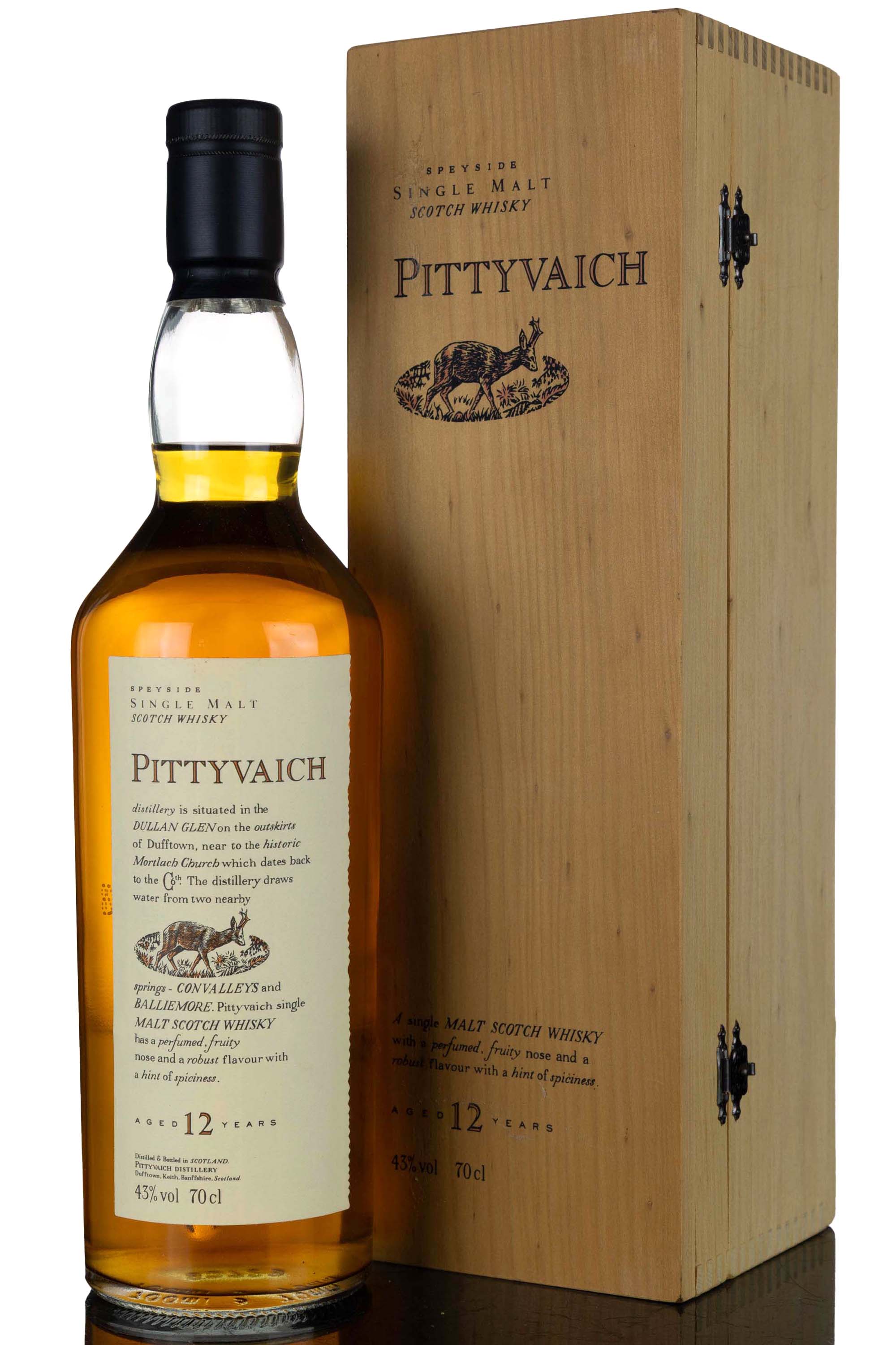 Pittyvaich 12 Year Old - Flora & Fauna - Wooden Box