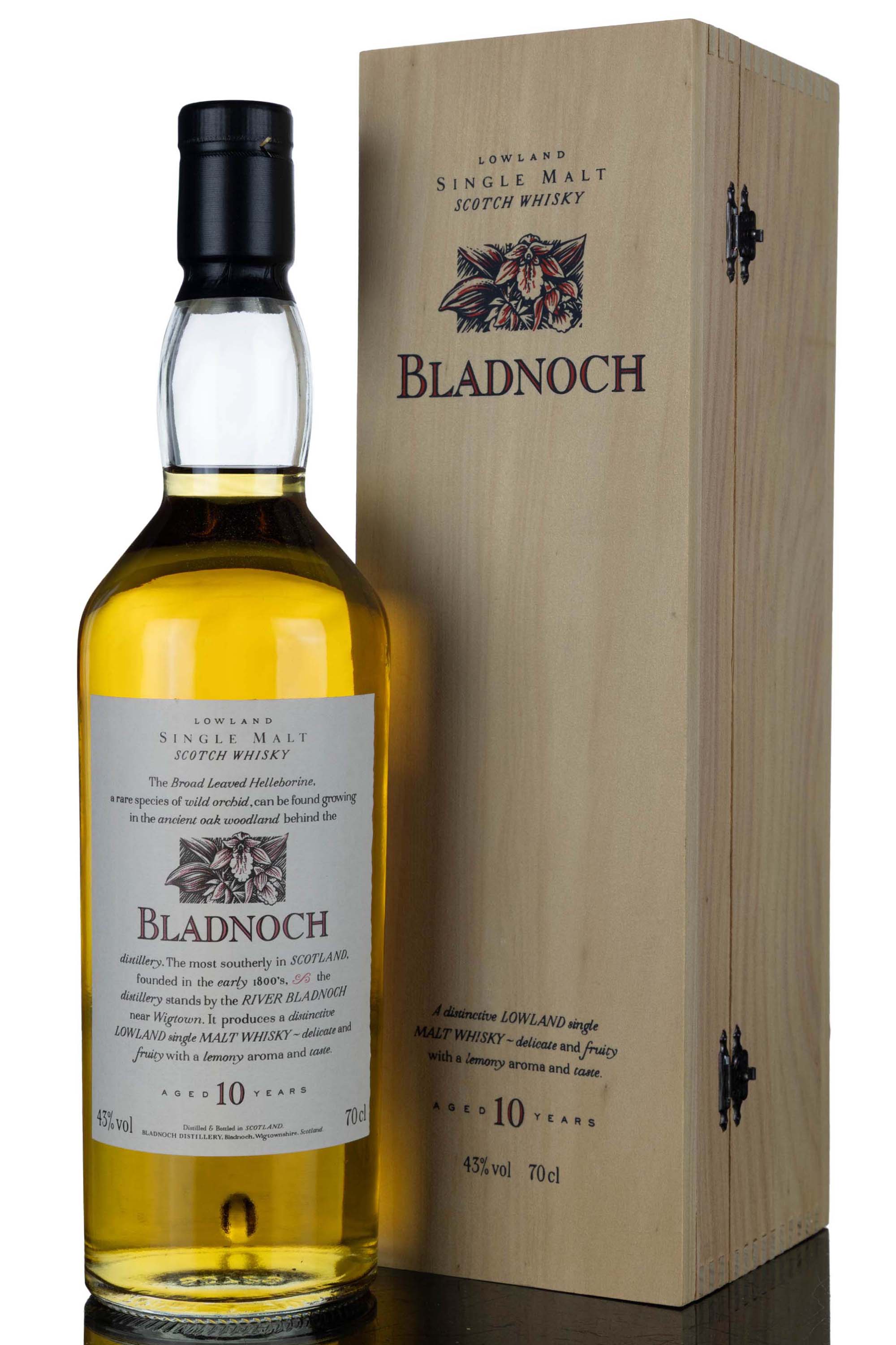 Bladnoch 10 Year Old - Flora & Fauna - Wooden Box