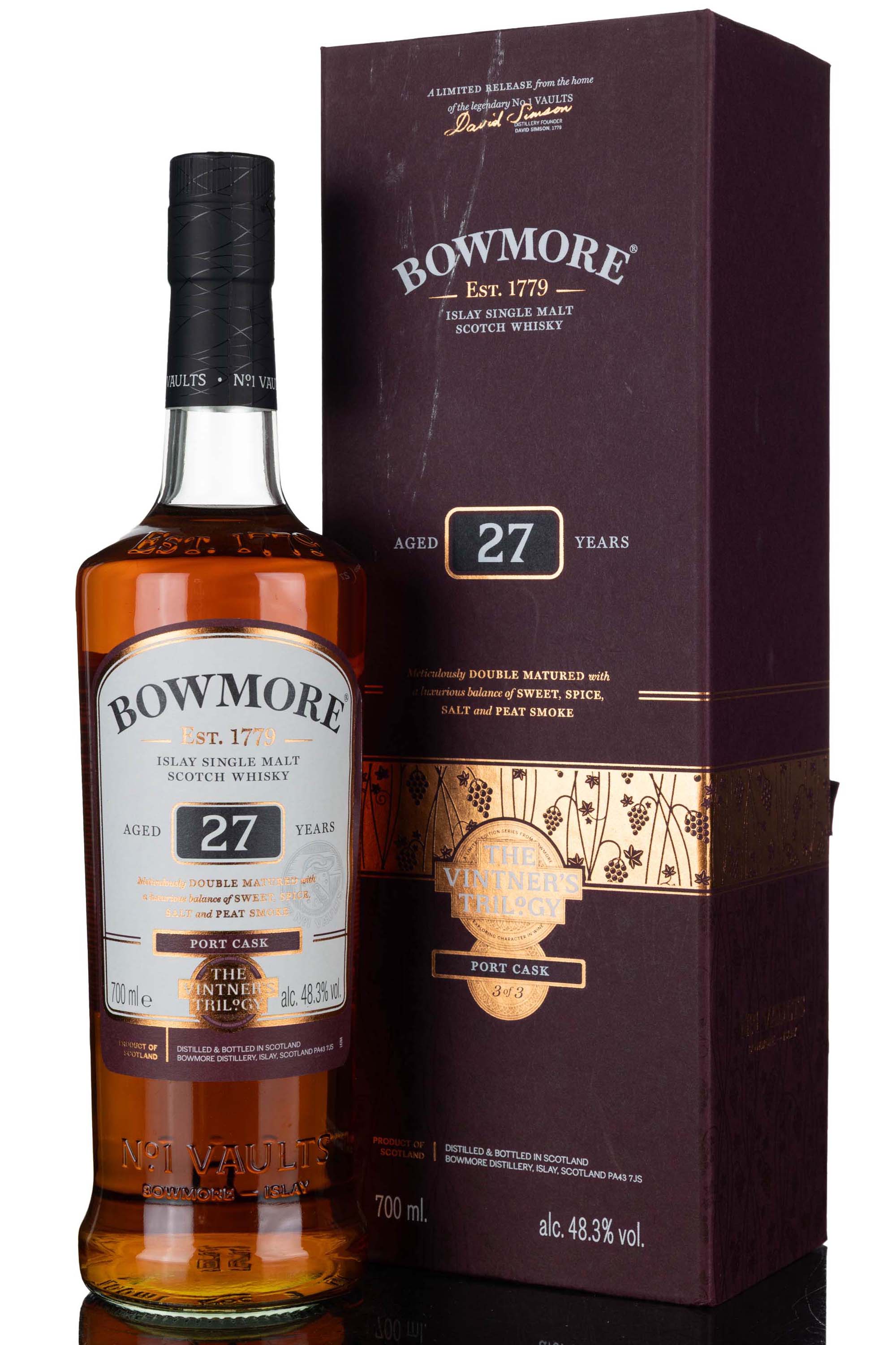 Bowmore 27 Year Old - The Vinters Trilogy - Port Cask - 2018 Release