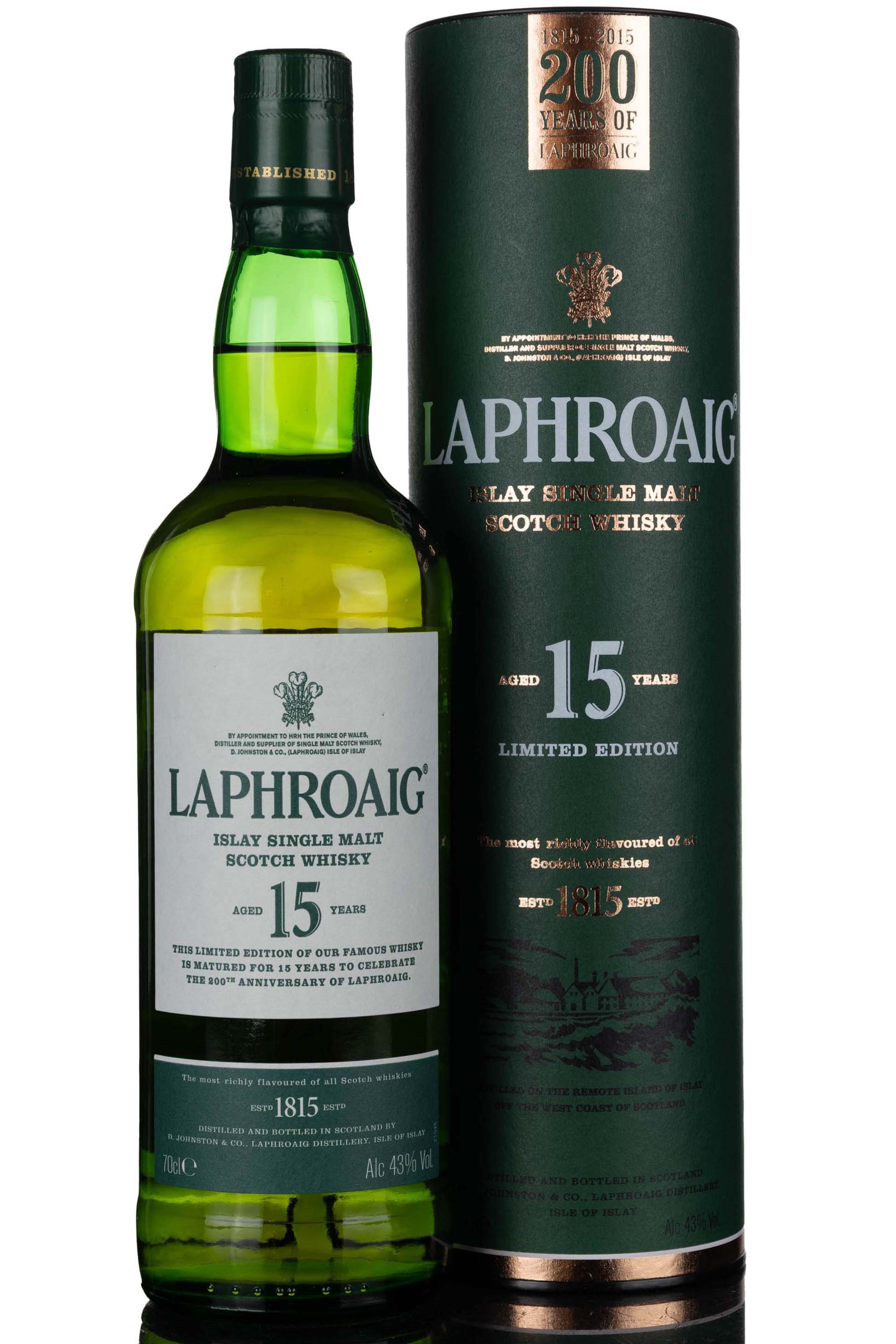 Laphroaig 15 Year Old - Celebrating 200 Years Of Laphroaig 1815-2015
